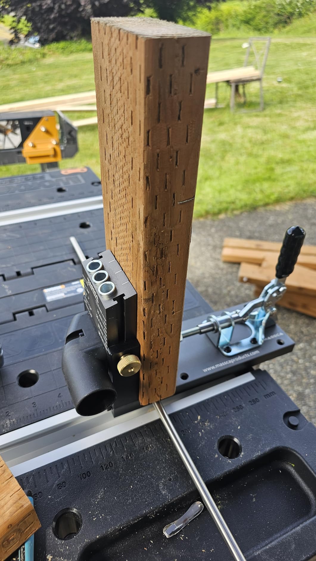 Massca Aluminum Pocket Hole Jig System Pro M2 Adjustable & Easy to Use Joinery Woodworking Tool For DIY Carpentry Projects customer photo 1