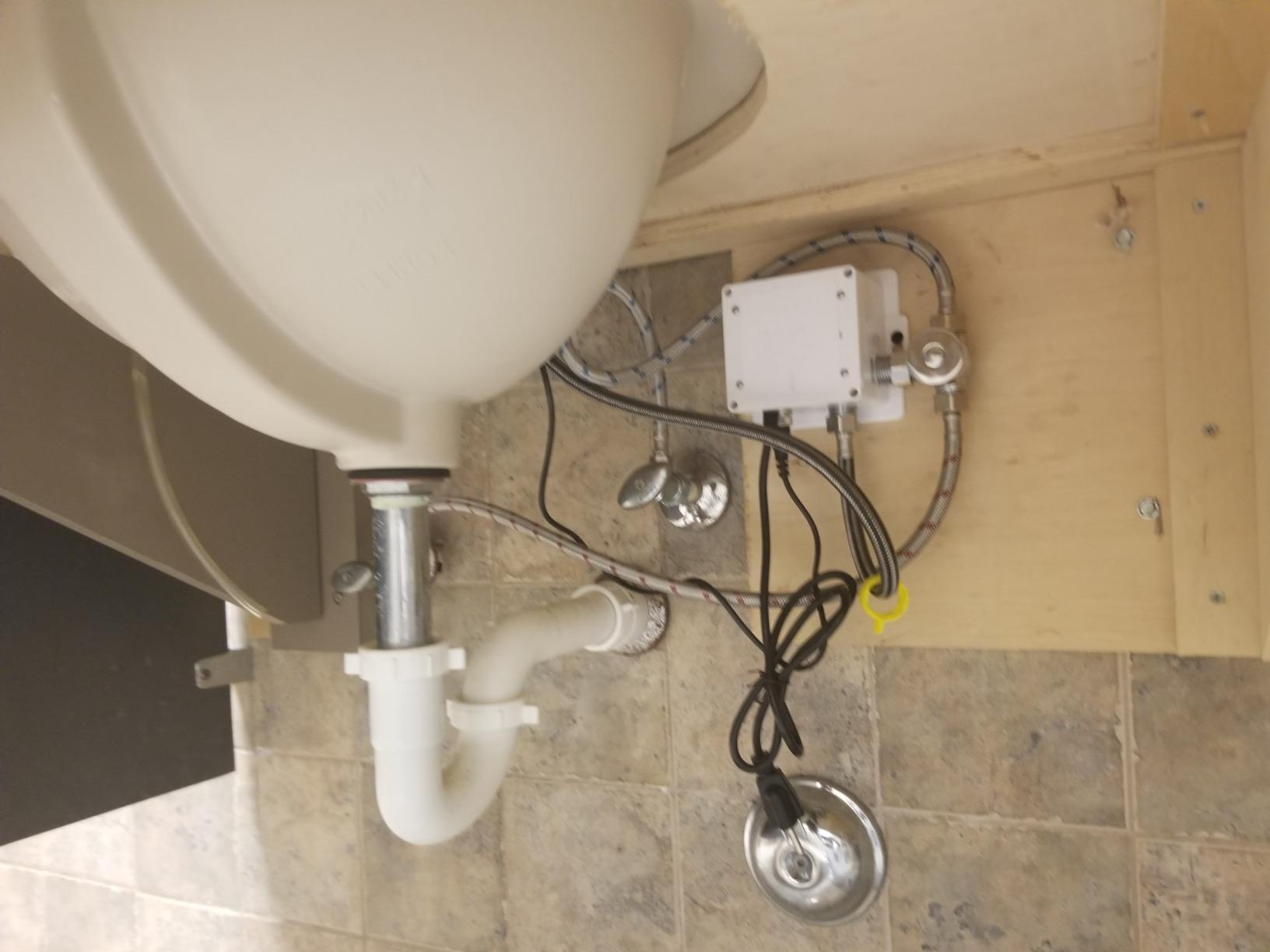 Touchless Bathroom Sink Faucet - Automatic Motion Sensor Faucet - Battery Operated for Commercial Lavatory, Chrome customer photo 2