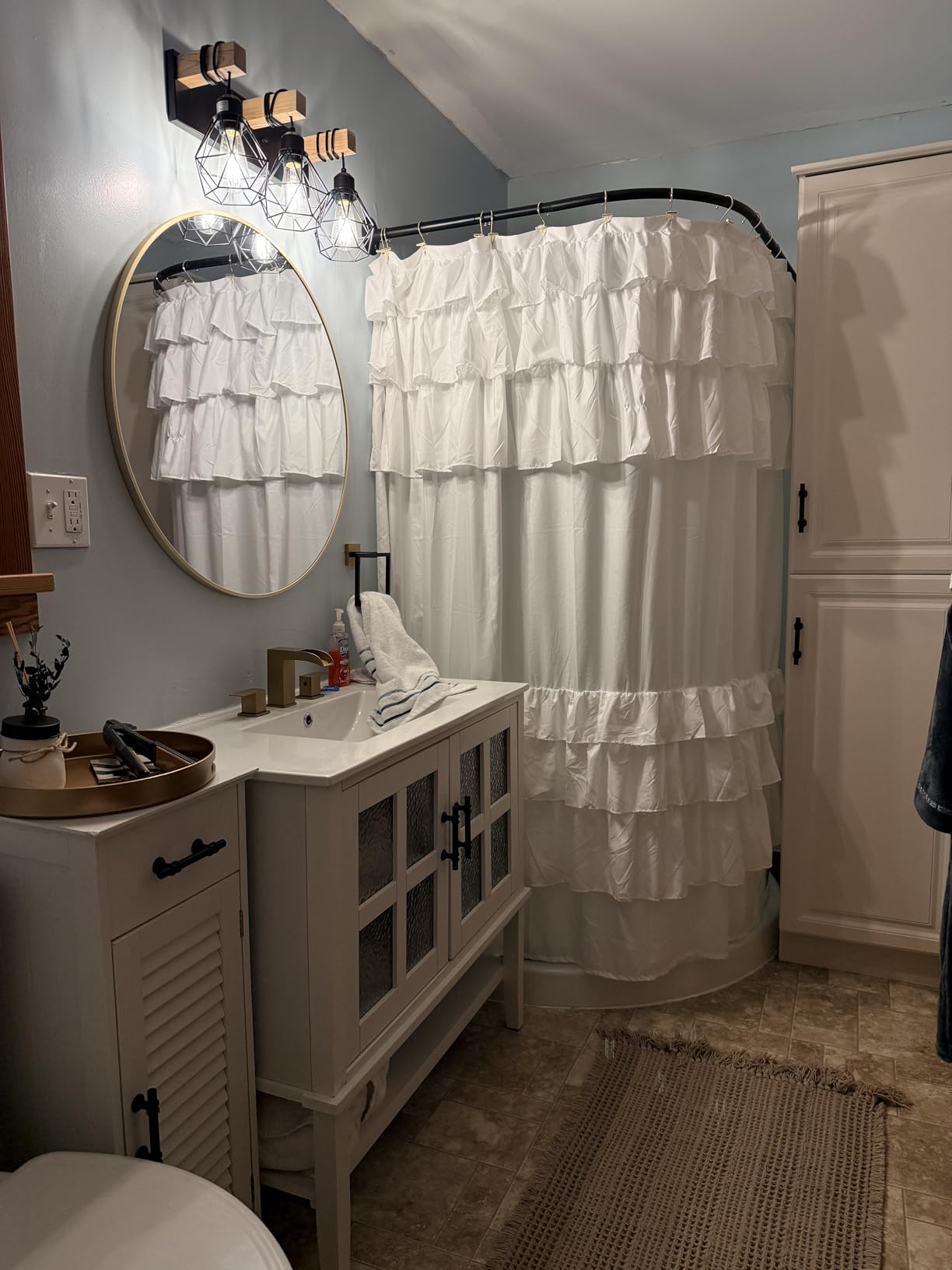 Design House Wyndham 48 Inch Bathroom Vanity, Ready to Assemble, Solid Wood, White, 597278 customer photo 1