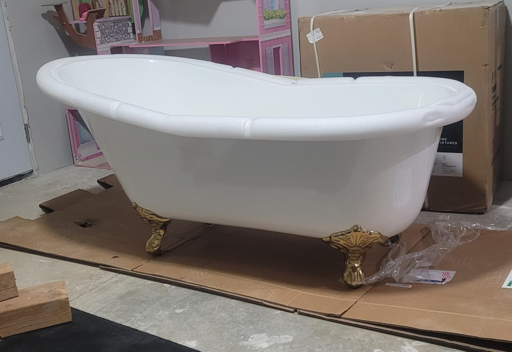 Vintage Tub & Bath Charlotte 57 Inch Cast Iron Slipper Clawfoot Tub - No Faucet Drillings customer photo 2