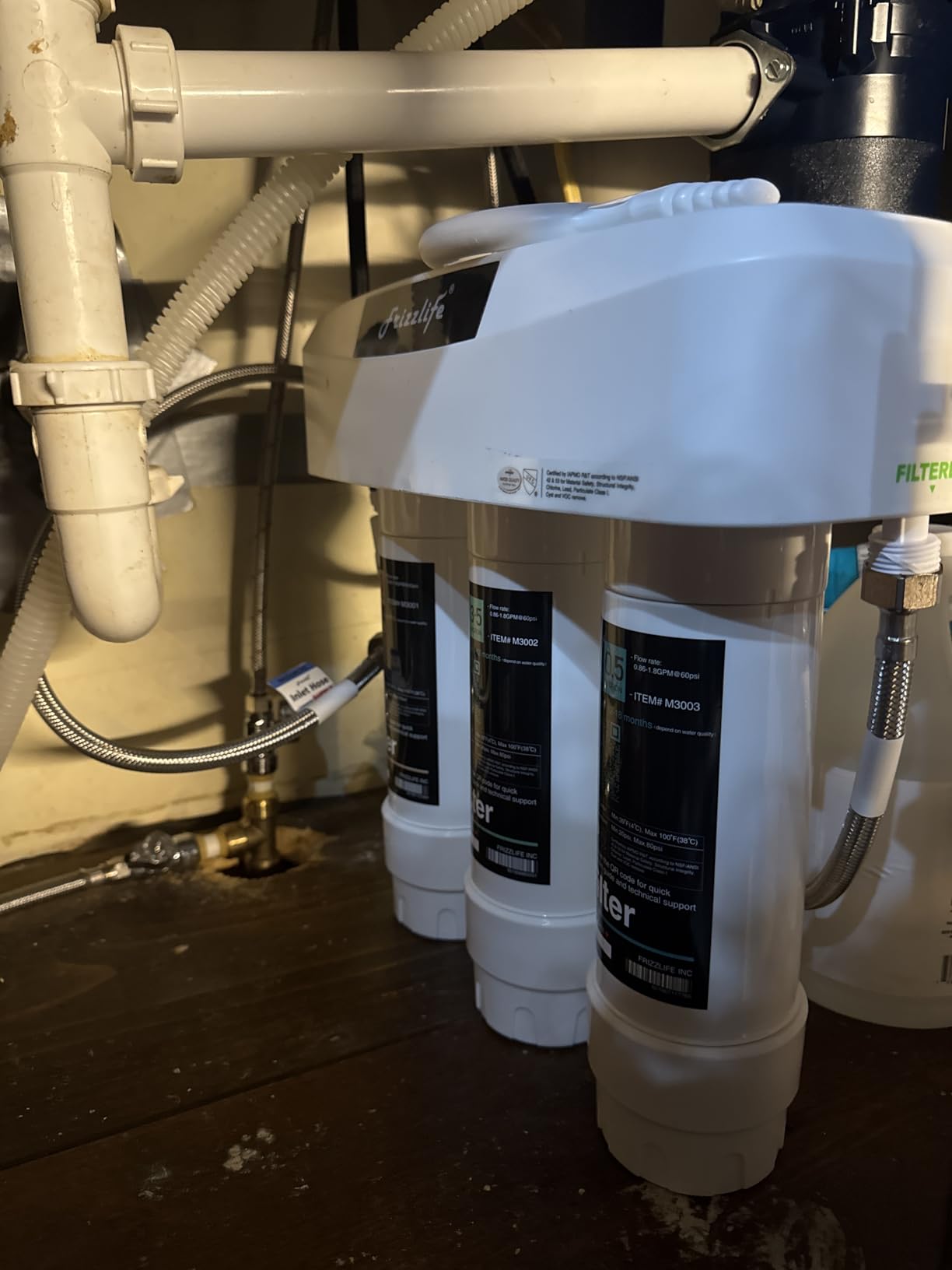 ICEPURE Under Sink Water Filter System, 3 Years or 22000 Gallons Ultra High Life NSF/ANSI 42 Certified, Removes Heavy Metals, Chlorine, Direct Connect Under Counter Drinking Water System, USA Tech customer photo 1