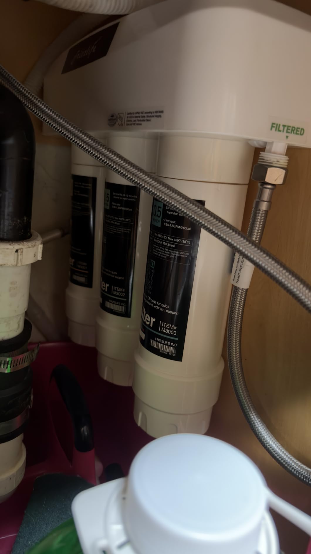 ICEPURE Under Sink Water Filter System, 3 Years or 22000 Gallons Ultra High Life NSF/ANSI 42 Certified, Removes Heavy Metals, Chlorine, Direct Connect Under Counter Drinking Water System, USA Tech customer photo 2