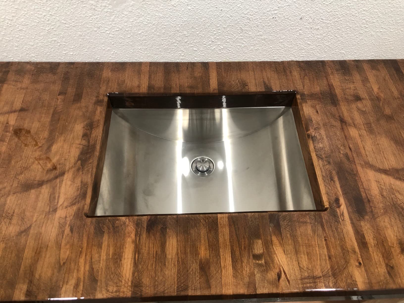Ruvati 16 x 11 inch 16 Gauge Stainless Steel Bathroom Sink - Rectangular Bathroom Sink with Brushed Finish hides scratches, Easy-to-Clean Undermount Sinks - RVH6107 customer photo 1