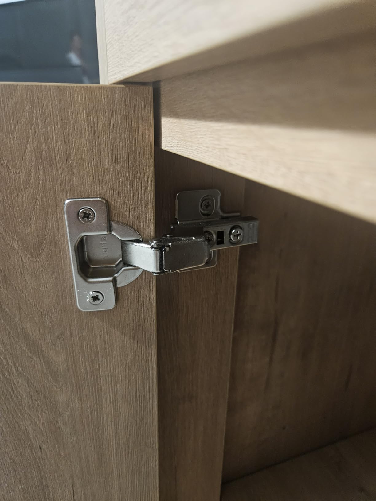 Berta 10-Pack Inset Frameless Soft Close Hinges - 110° 3D Adjustable, Clip-On Concealed European Hinges with Screws for Kitchen, Bathroom, Closet Cabinets - Ideal for Modern Cabinets customer photo 1