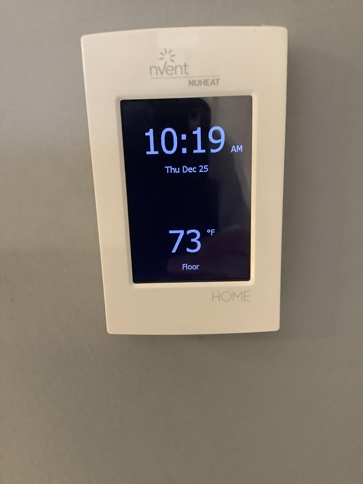 nVent Nuheat Home AC0056 Programmable Touchscreen Thermostat, for Radiant Heated Floors, 120V/240V Cables, with an Extra OJ Electronics Floor Heating Temperature Sensor and Built-in GFCI customer photo 1