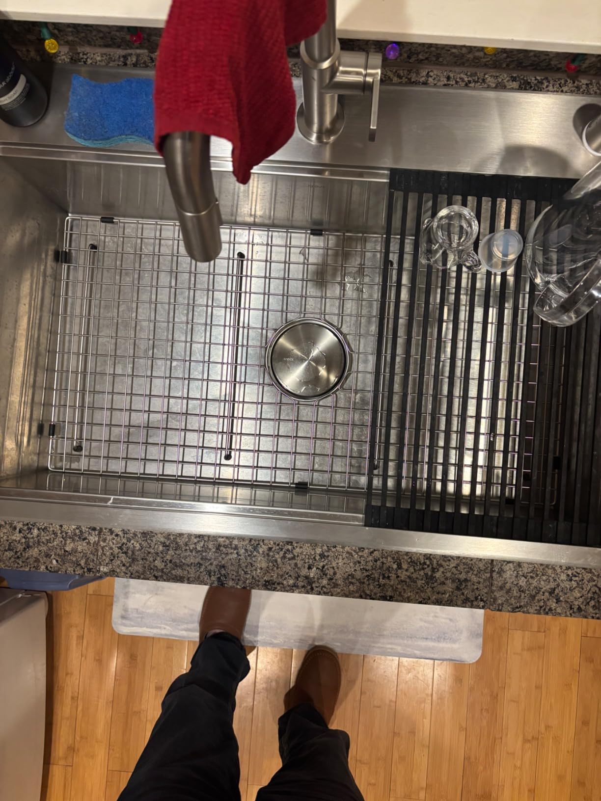 KRAUS Kore 33-in Drop-In Workstation 16 Gauge Stainless Steel Single Bowl Kitchen Sink with Accessories customer photo 2