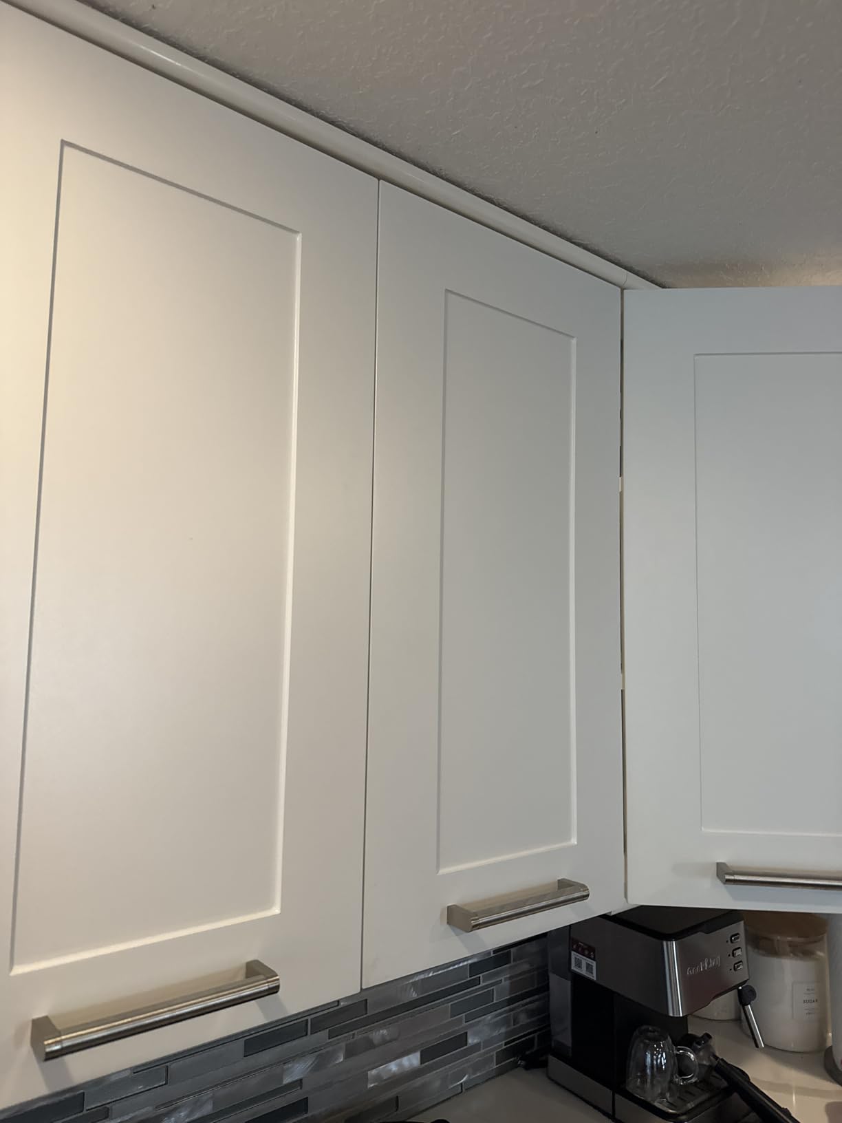 White Cabinet Doors - Ready to Install - No Painting Required - Easy Cabinet Upgrade - Shaker or Modern Flat - All Custom Sizes - Cabinet Door Replacement customer photo 1