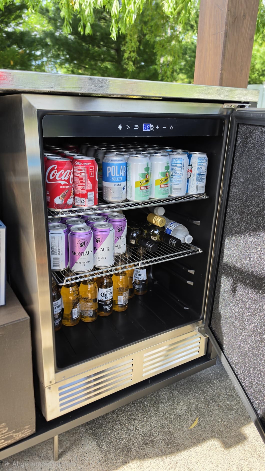 Tylza 24 Inch Under Counter Drawer Fridge, Built-in Beverage Refrigerator for Home and Commercial Use, Stainless Steel Door, Fast Cooling, Low Noise, 37-65 °F customer photo 2