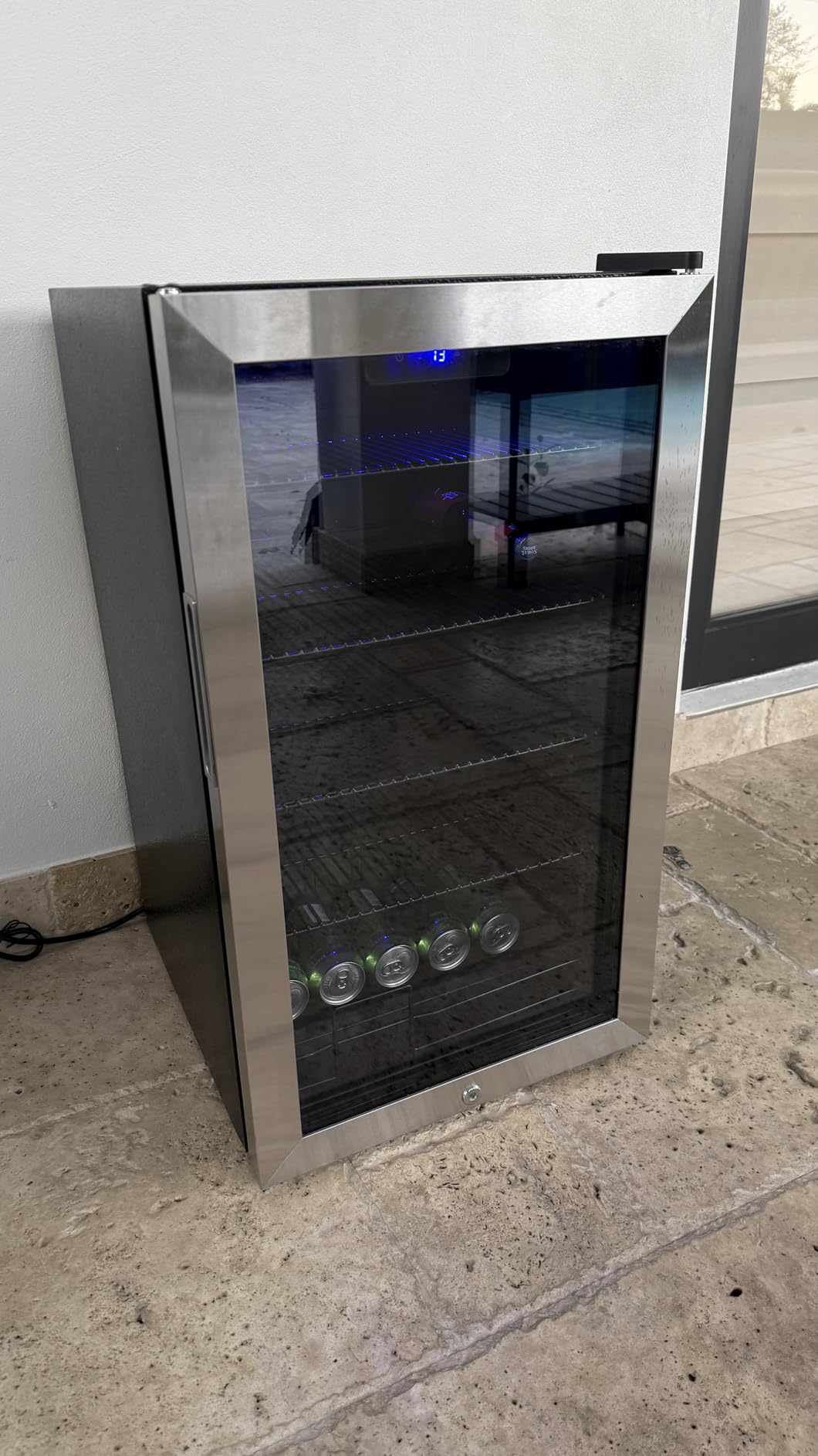 Wine and Beverage Refrigerator,24 Inch Dual Zone Wine Beverage Cooler, Built-in/Freestanding Beer and Wine Fridge with a Powerful Compressor, 20 Bottles and 88 Cans Capacity customer photo 2