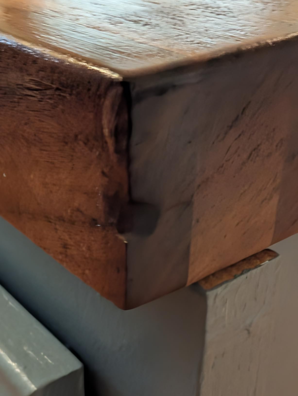CONSDAN Butcher Block Counter Top, Walnut Solid Hardwood Countertop, Wood Slabs for Kitchen, Reversible, Both Side Polished, Prefinished with Food-safe Oil, 1.5
