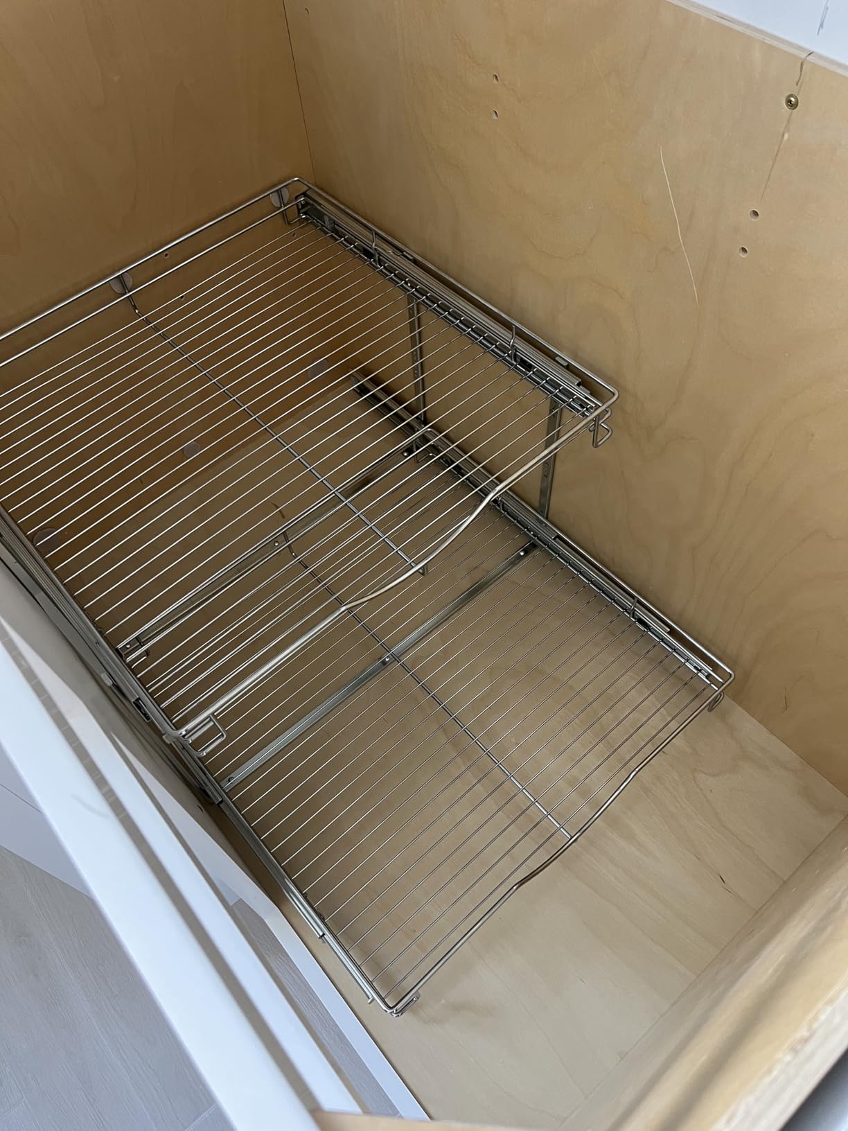 DINDON 2 Tier Pull Out Cabinet Organizer (11