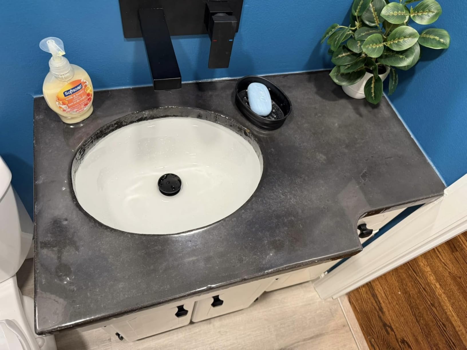 MEJE #202F -20.9 Inch Porcelain Undermount Bathroom Sink, Rectangle Lavatory Vanity Sink, Undercounter Basin, White customer photo 2