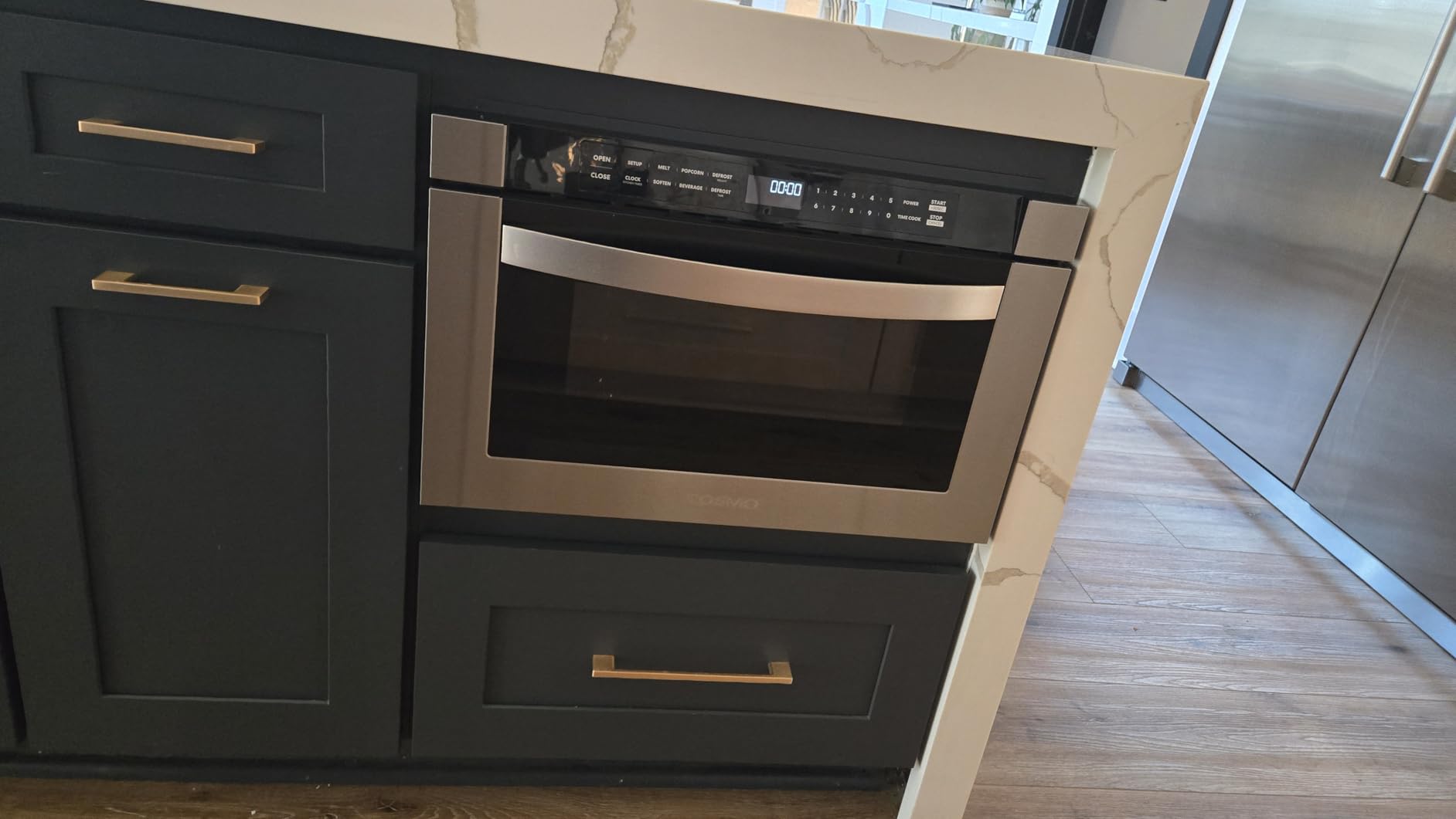 COSMO COS-12MWDSS-NH 24 in. Haven Collection 1.2 cu. ft. Built-in Microwave Drawer, Touch Controls, Defrosting Rack in Stainless Steel customer photo 1