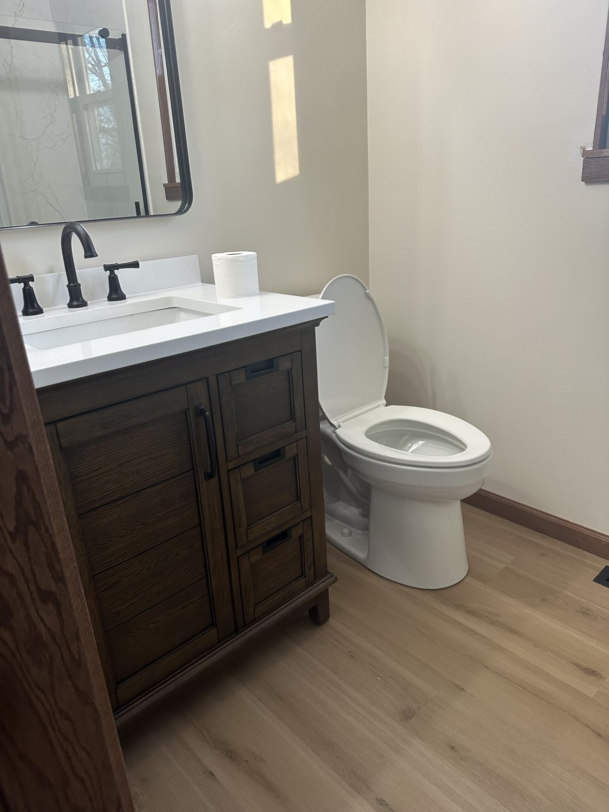Ove Decors Pembroke 30 in. Single Sink Bathroom Vanity in Antique Coffee with Ash veneer customer photo 1
