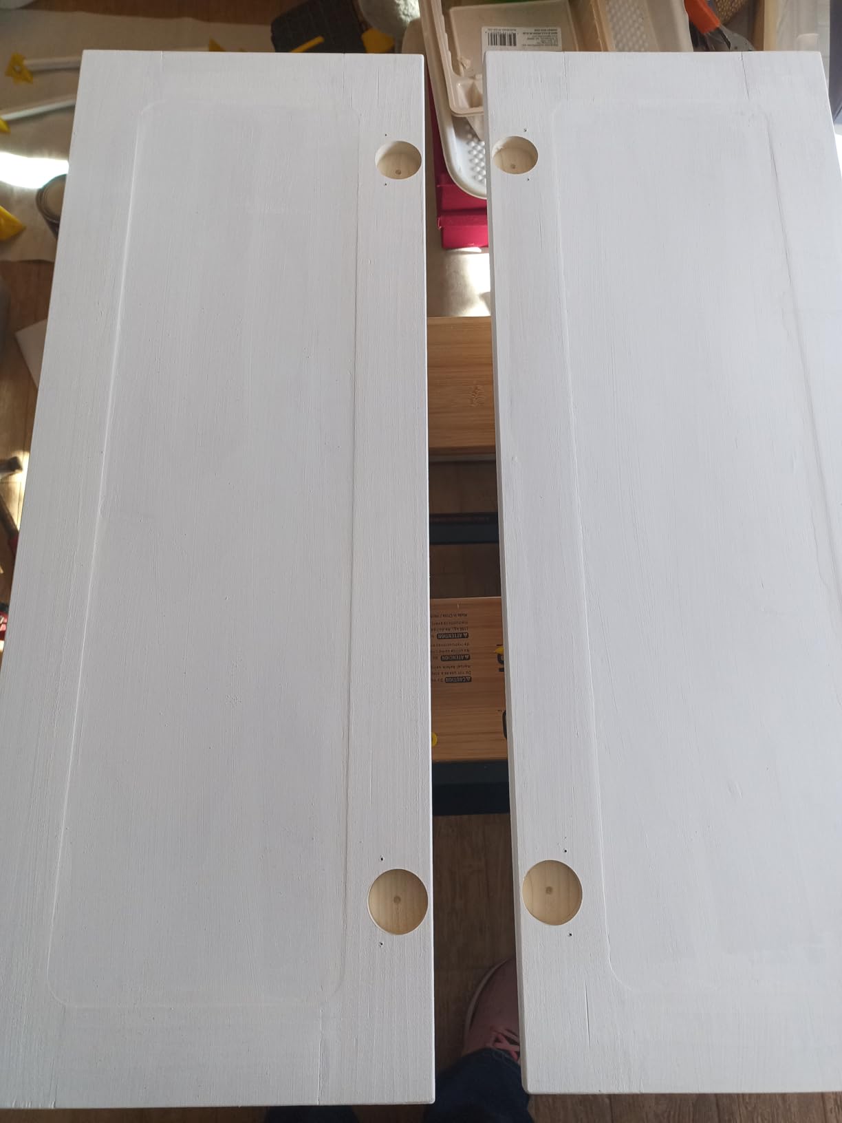 Milescraft 1342 Euro Hinge Jig - Concealed Hinge Jig, Drilling Guide, Drill Guide Jig for Framed and Frameless Cabinets. Metal Drill Guide Produces Perfect Hinge Holes. 35 mm Forstner Bit Included customer photo 2