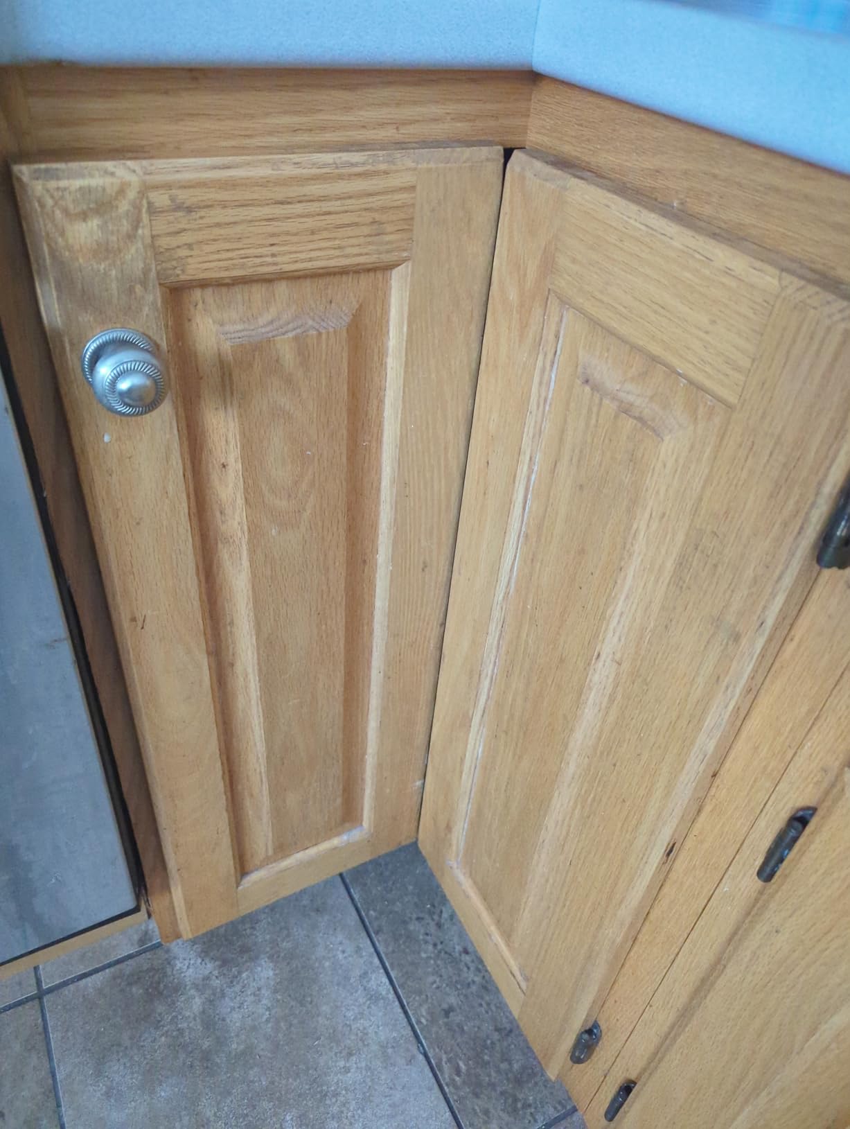 Chibery 2 Pack 1 Pairs 135° Lazy Susan Hinge, Full Overlay Concealed for Corner Kitchen Cabinet Replacement Hardware, Cupboard Folded, Folden Door customer photo 1