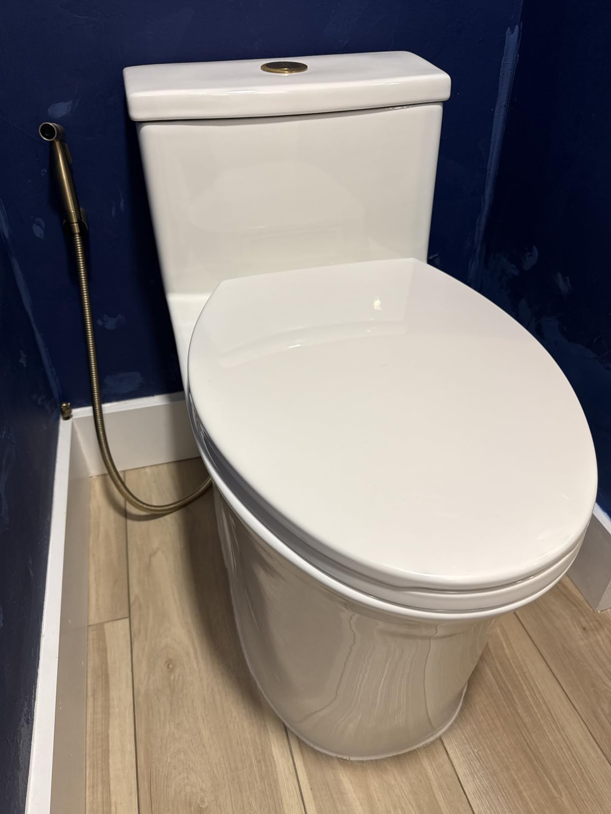 HOROW T0338W Compact One Piece Toilet, ADA Chair Height 17.3