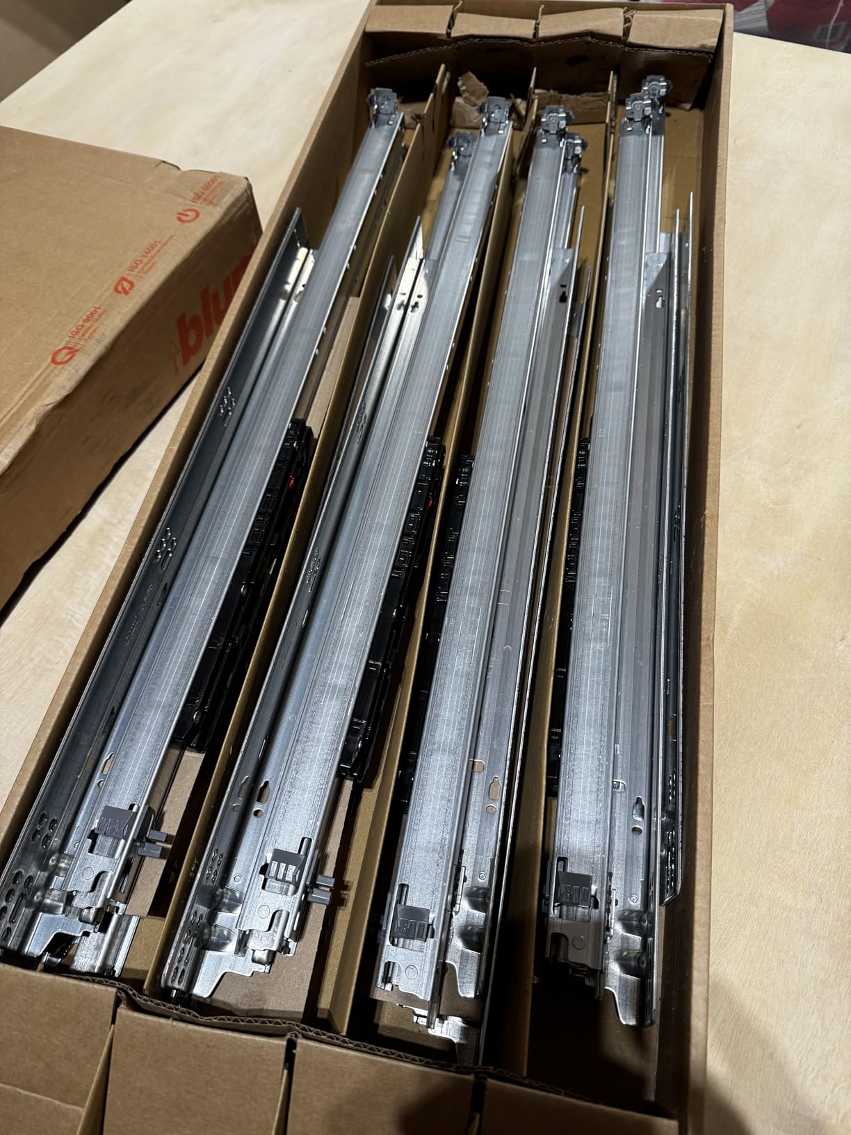 769.7620S Blum B769.7620S Movento Heavy Duty 30 Inch Full Extension Undermount Concealed Drawer Slides with 170 lbs. Weight Capacity and Soft Close - Pair customer photo 2