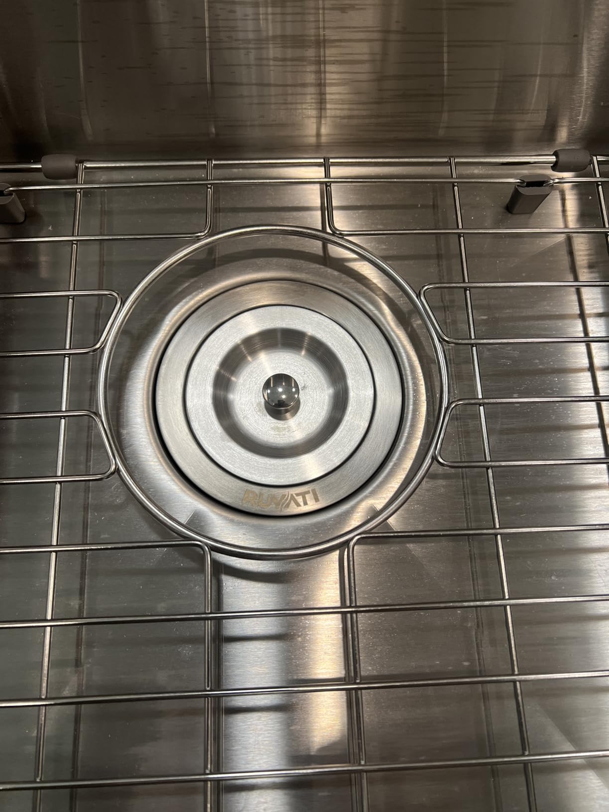 Ruvati 33-inch Low-Divide Rounded Corners Undermount Kitchen Sink - 40/60 Double Bowl Kitchen Sinks - 16 Gauge Stainless Steel Kitchen sink with Brushed Finish hides scratches - RVH7418 customer photo 2