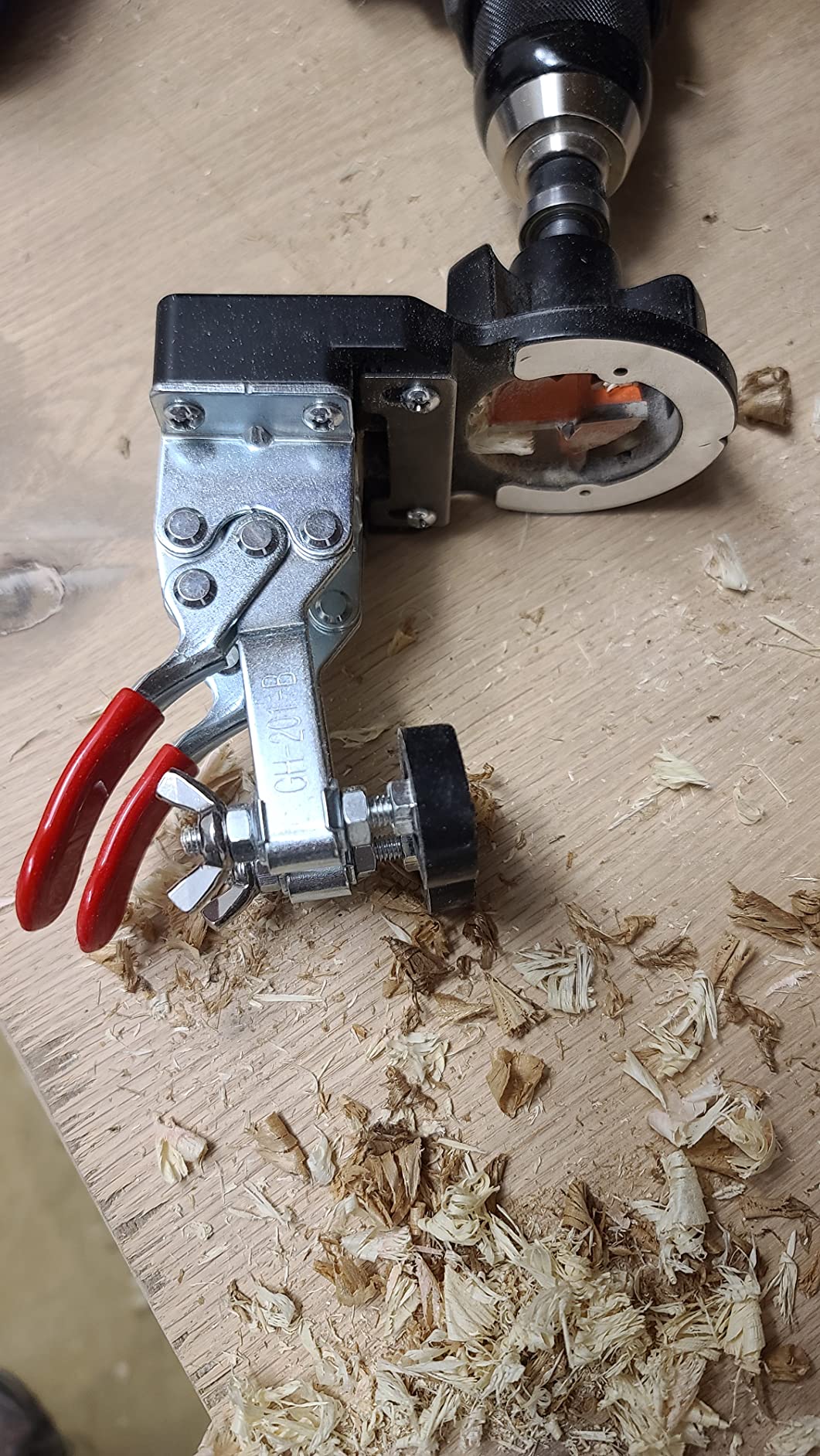 Adoles 35mm Concealed Door Hinge, Accurate Locking Cabinet Hinge, Aluminum Alloy DIY Pocket Hole Jig, 2 Retaining Clips, Adjustable Quick Punch Cabinet Hardware customer photo 1
