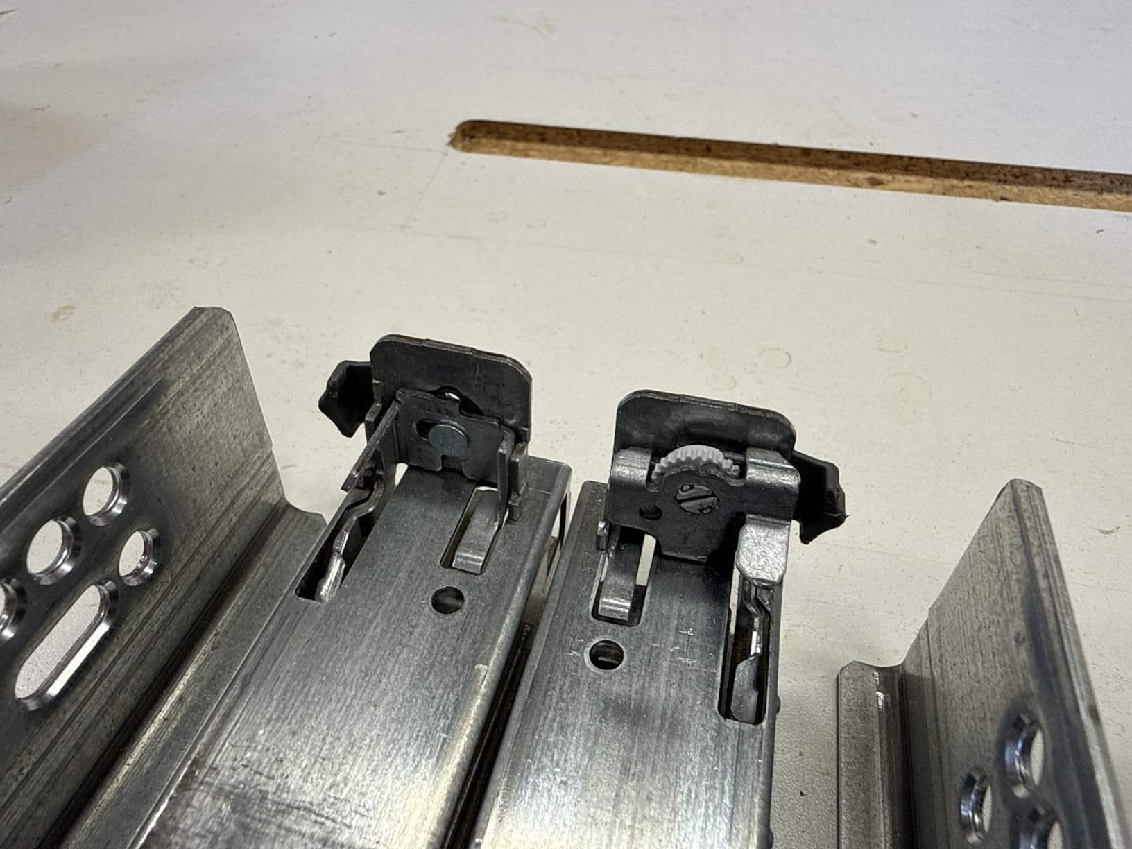 BLUM 21 Inch Drawer Slide, Full Extension, Concealed, Undermount. 563H5330B with 100 Lbs. Weight Capacity and Soft Close for 5/8 inch Thick Drawers. Including: Locking Devices (Pair) customer photo 1