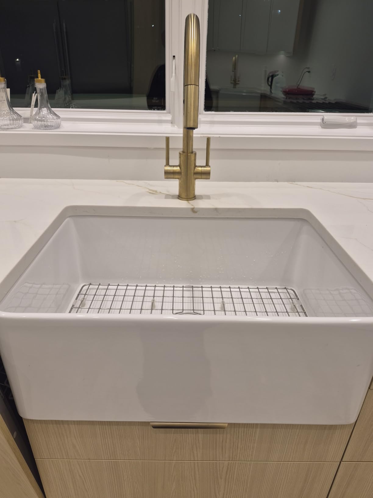 Miuara Farmhouse Sink 33 Inch - Apron Front Kitchen Sink Reversible 33