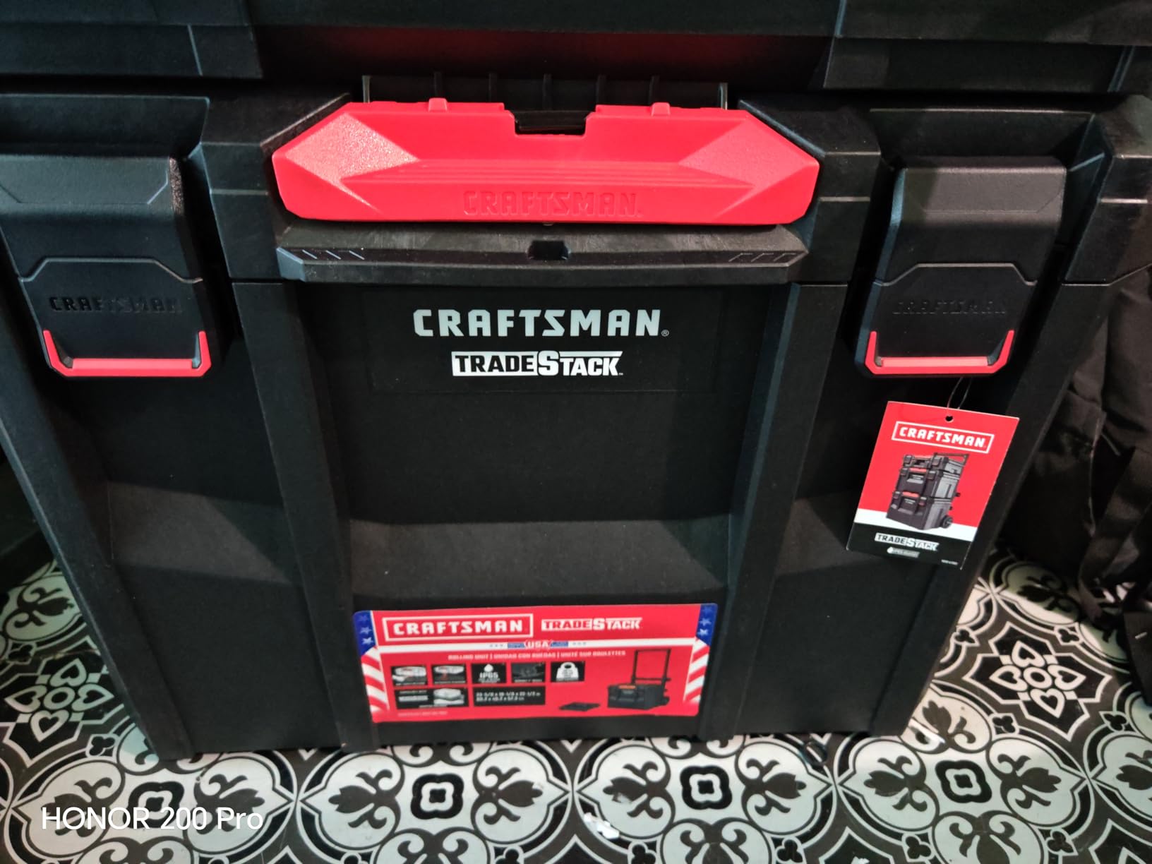 CRAFTSMAN TRADESTACK Tool Box with Wheels, Waterproof, Stackable System, Portable Rolling Storage for Indoor/Outdoor Use, 22.5 Inch (CMST21445) customer photo 1