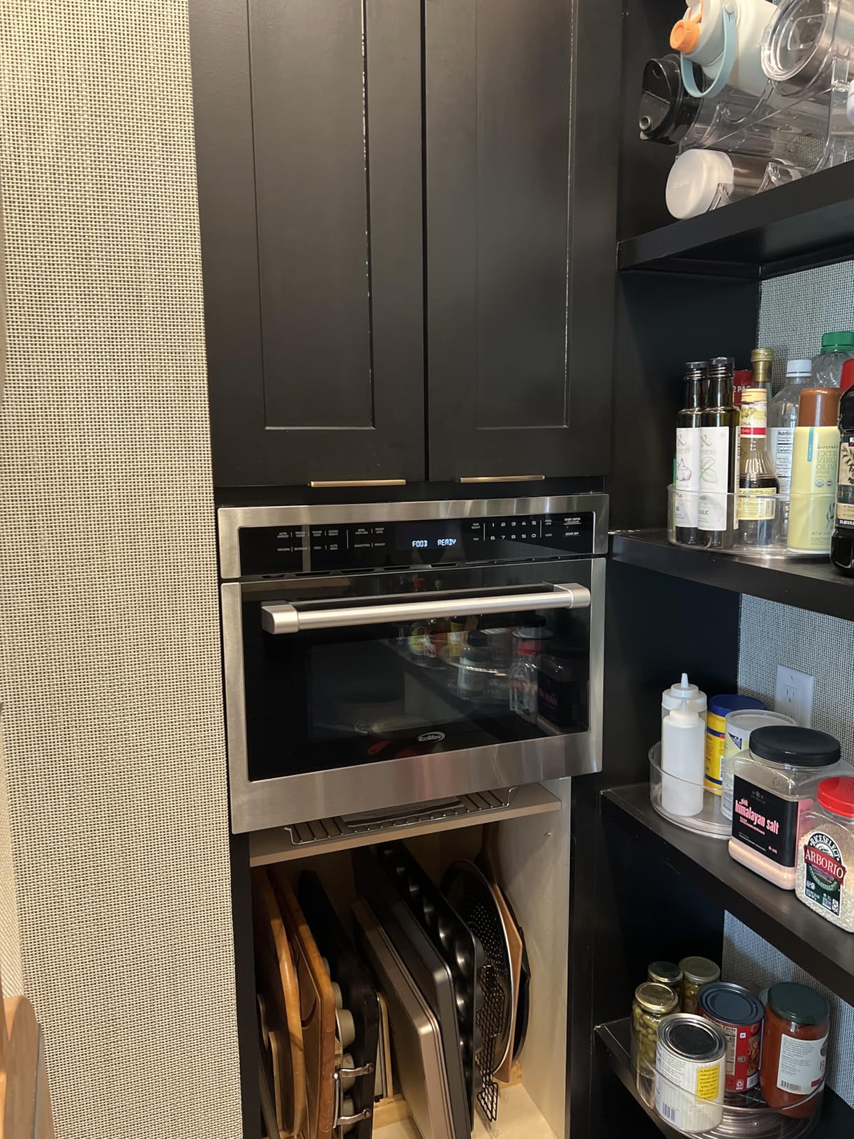 KoolMore 24 Inch Built-in Oven and Microwave Combination with Broil and Convection Heating, Soft Close Door, 1000 Watt Power with NEMA 5-20P Plug, Stainless Steel Finish, Touch Control LCD Display customer photo 2