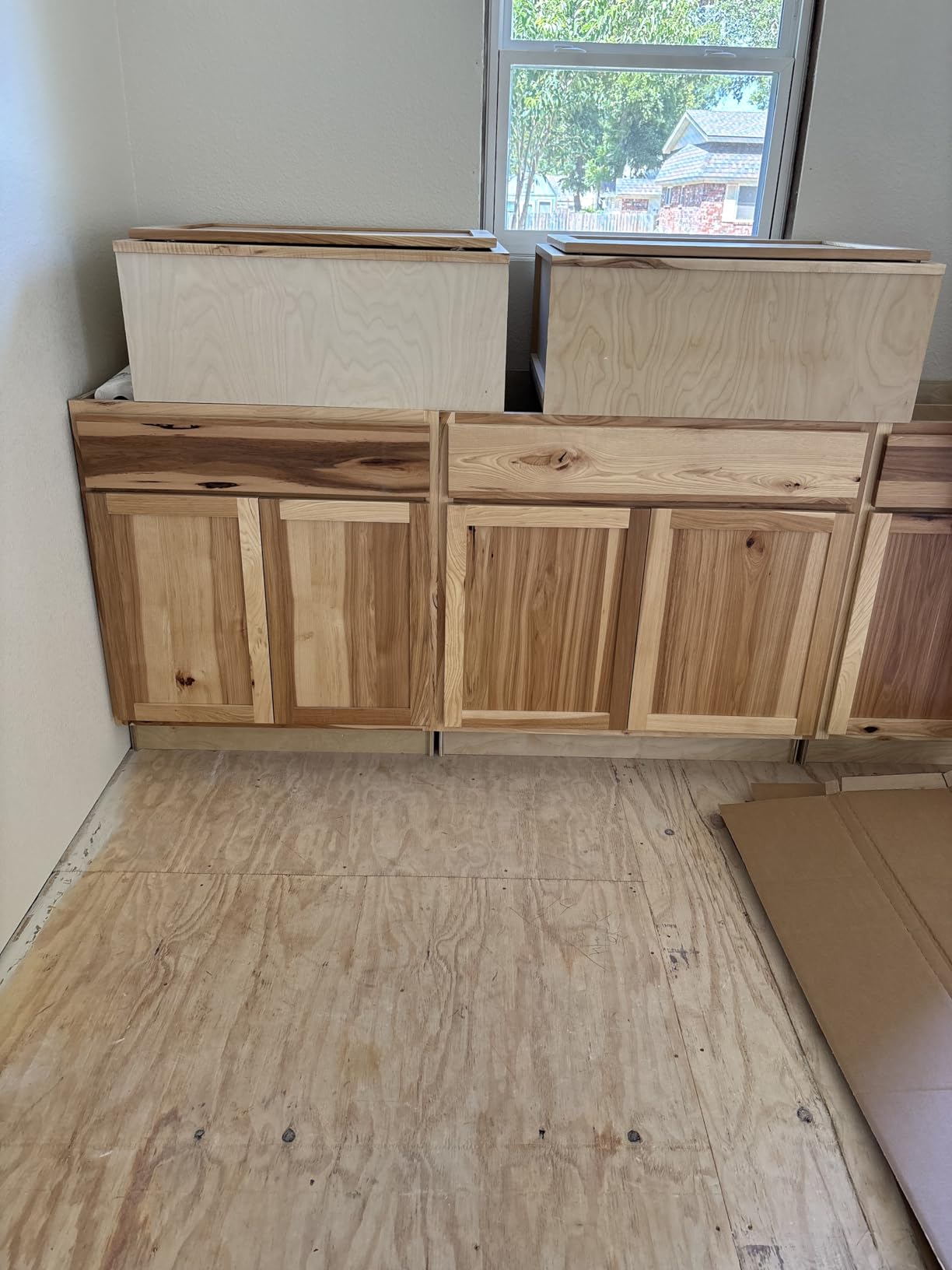 Quicklock RTA Cabinets | Kitchen Starter Sets | Office Kitchenette | Small, Apt. Kitchenette (Raw Maple, 8 Foot) customer photo 1