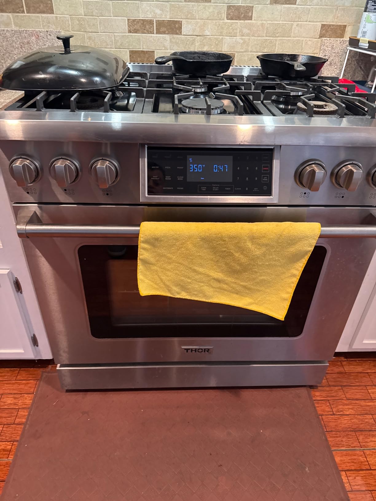 THOR Kitchen 36-Inch Gas Range with Tilt Panel and Self-Cleaning Oven in Stainless Steel - Model TRG3601 customer photo 1