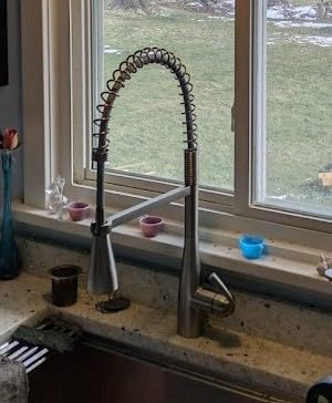 Moen Essie Chrome One-Handle High Arc Pre-Rinse Spring Pulldown Kitchen Faucet with Power Clean, 87814 customer photo 1