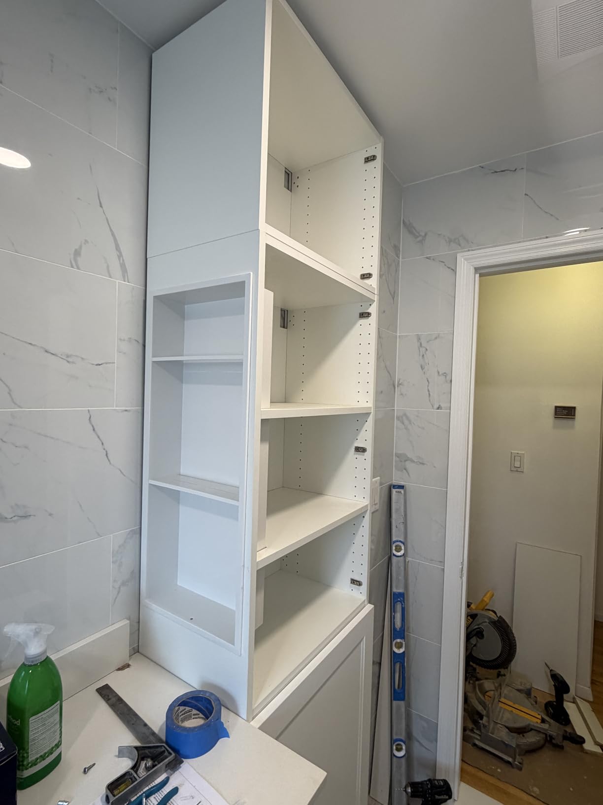 24 x 12 in Recessed Shower Niche with Double Shelves, Matte Black Stainless Steel Wall Insert, No Tile Needed, Leakproof Built-in Storage for Bathroom, Kitchen customer photo 2