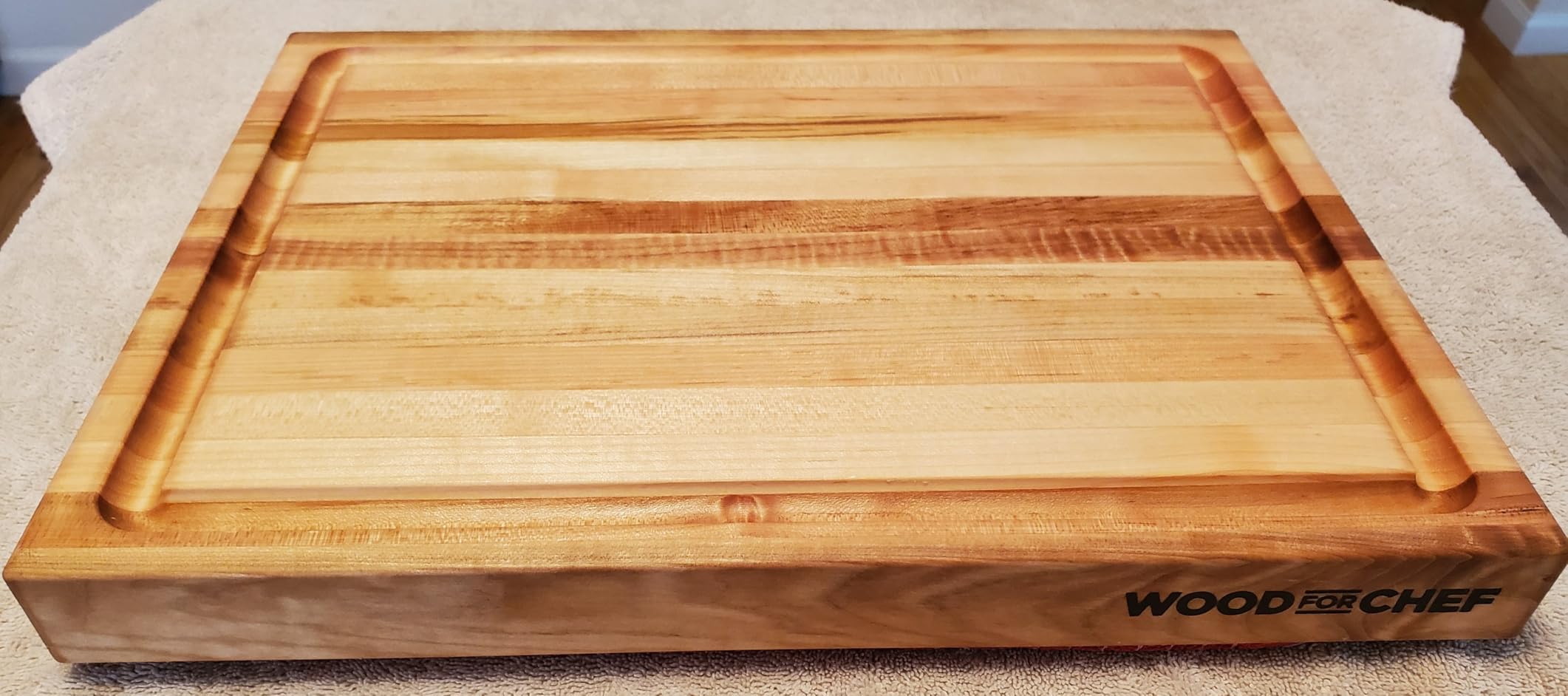 Medium Wood Cutting Board from American Walnut - A Butcher Block That Comes with Juice Groove for Cutting Meat and Juicy Veggies Easily - Walnut Chopping Board - 16x12x1.5 inches customer photo 2