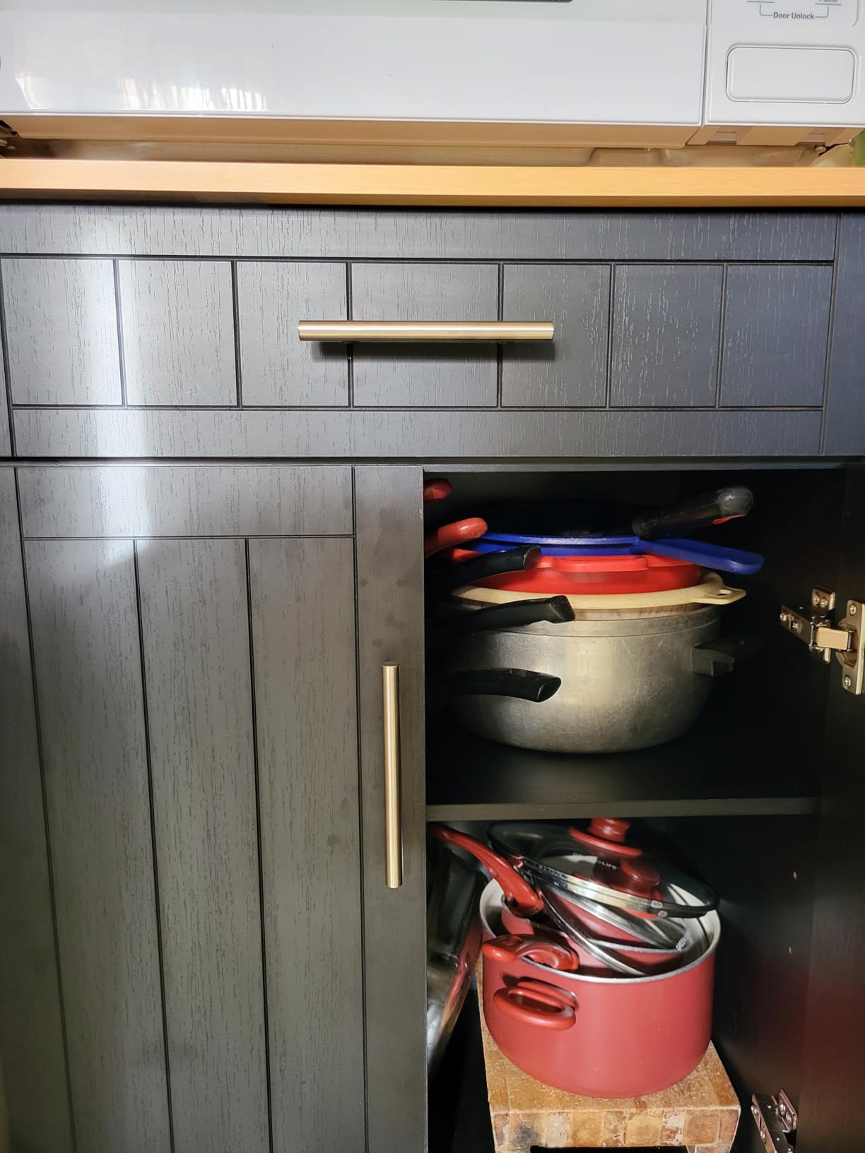 SUNLEI Kitchen Island Cart on Wheels with Storage Cabinet & Drawer, 26
