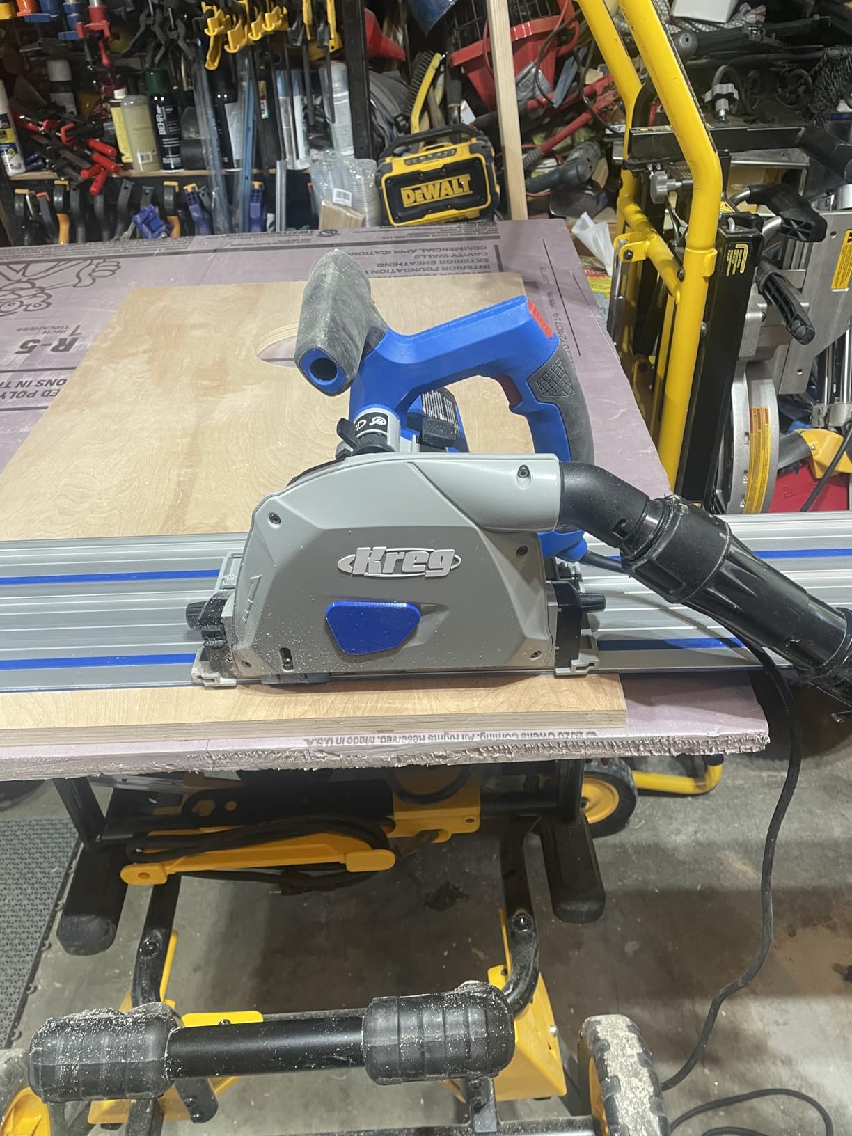 Kreg Adaptive Cutting System Plunge Saw - Plunge Circular Saw - Cuts Solid Wood & Plywood - Adjustable Track Saw - Carpentry Tools & Accessories - ACS-SAWBB customer photo 1