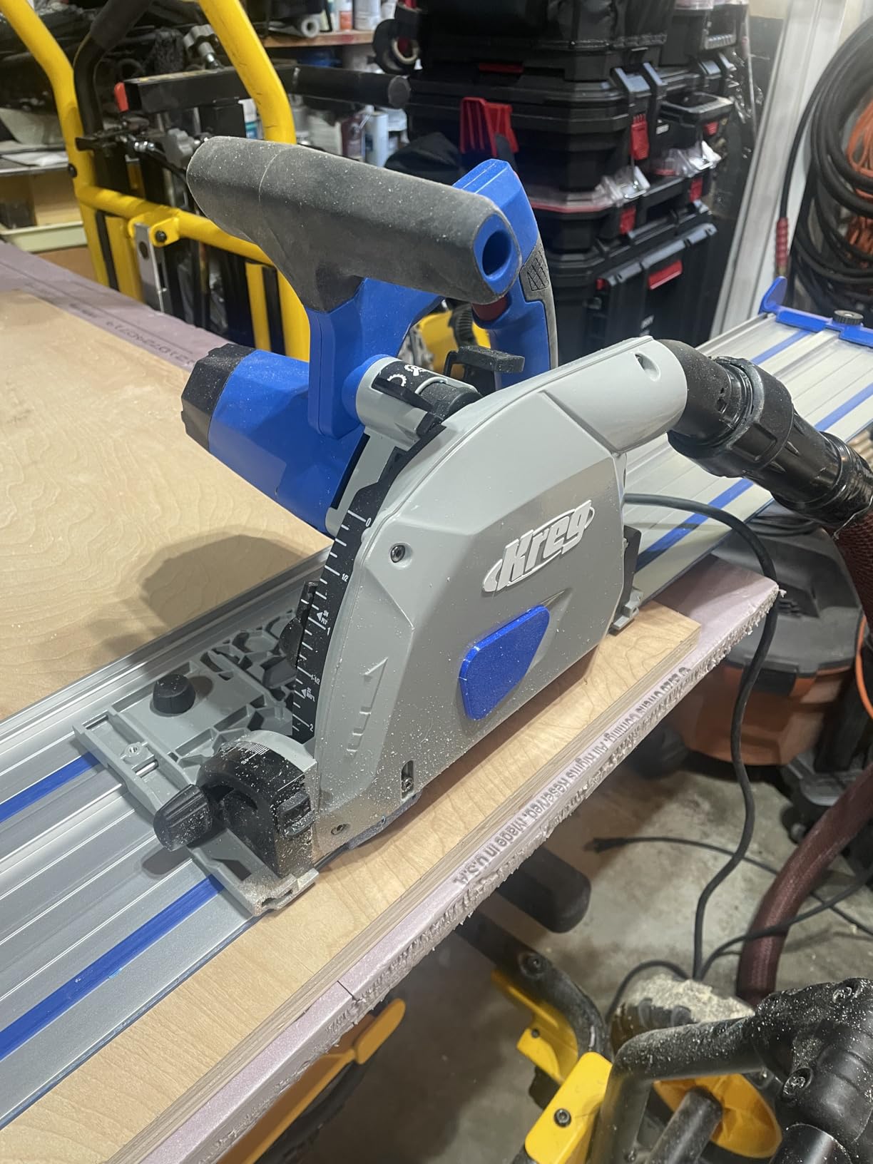 Kreg Adaptive Cutting System Plunge Saw - Plunge Circular Saw - Cuts Solid Wood & Plywood - Adjustable Track Saw - Carpentry Tools & Accessories - ACS-SAWBB customer photo 2