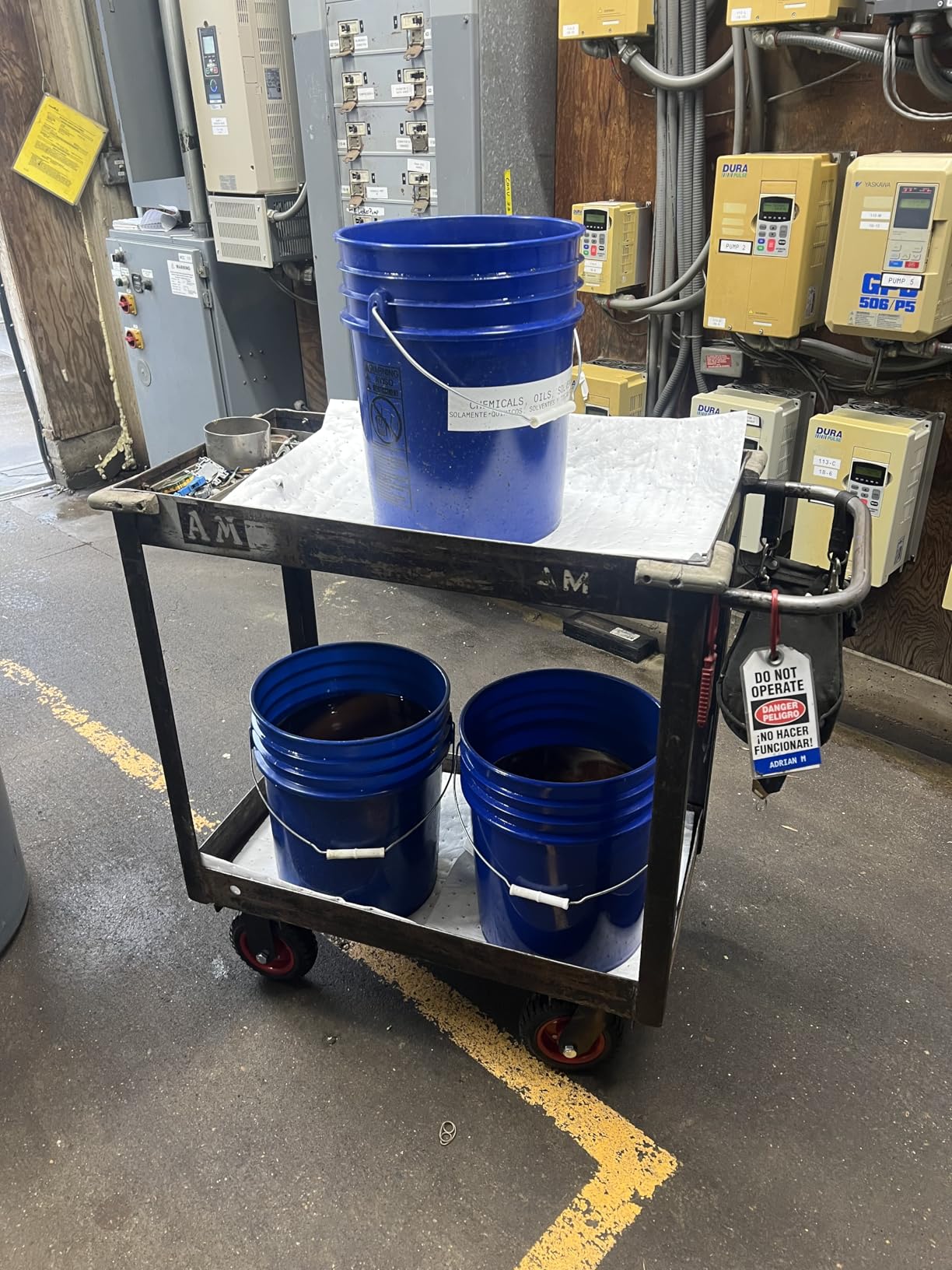 POWERTEC 6 Inch Caster Wheels Set of 4 (2 Swivel & 2 Fixed), Heavy Duty Casters w/Rubber Knobby Tread for Workbench, Dolly, Cart, Trolley, Wagon, Toolbox & Chicken Coop, Large Castor Wheels (17054V) customer photo 2