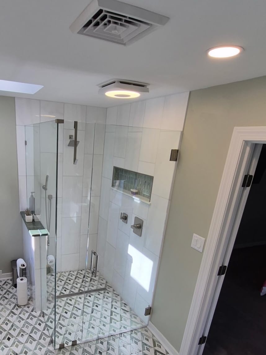 OREiN 3-in-1 Bathroom Exhaust Fan with Light & Humidity Sensor, 160 CFM, 1.0 Sone, Auto-On at 60% Humidity, 1500LM, 3CCT, Night Light, ENERGY STAR, HVI/FCC/ETL customer photo 1