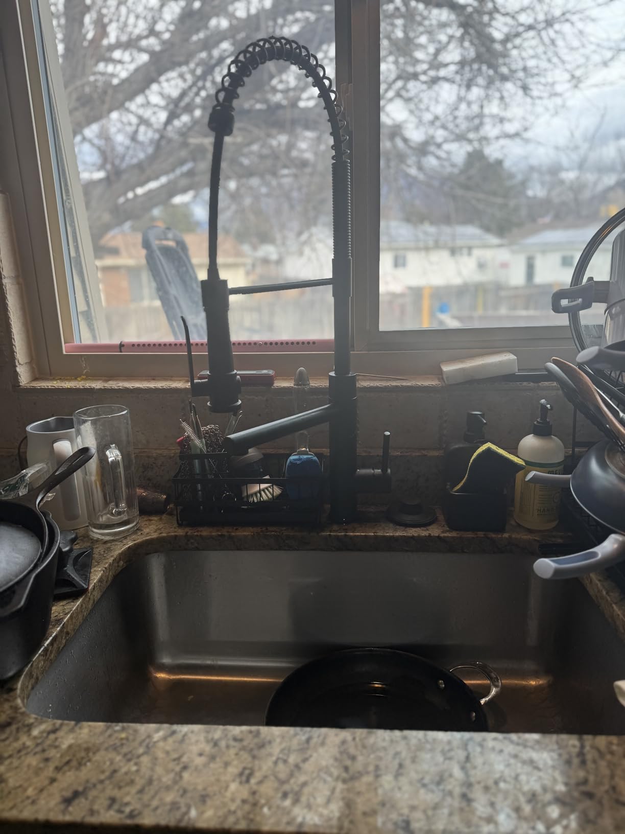 KRAUS Artec Pro Commercial Style 2-Function Single Handle Pull Down Kitchen Faucet with Pot Filler in Spot-Free Stainless Steel, KPF-1605SFS customer photo 2