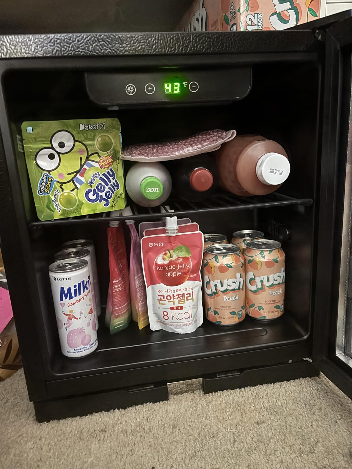 Antarctic Star Beverage Refrigerator, 145 Can Mini Fridge, Freestanding Wine Cooler for Soda Beer or Wine, Glass Door, Small Drink Dispenser Machine, Touch Screen for Home Office or Bar, 4.5 cu.ft customer photo 2