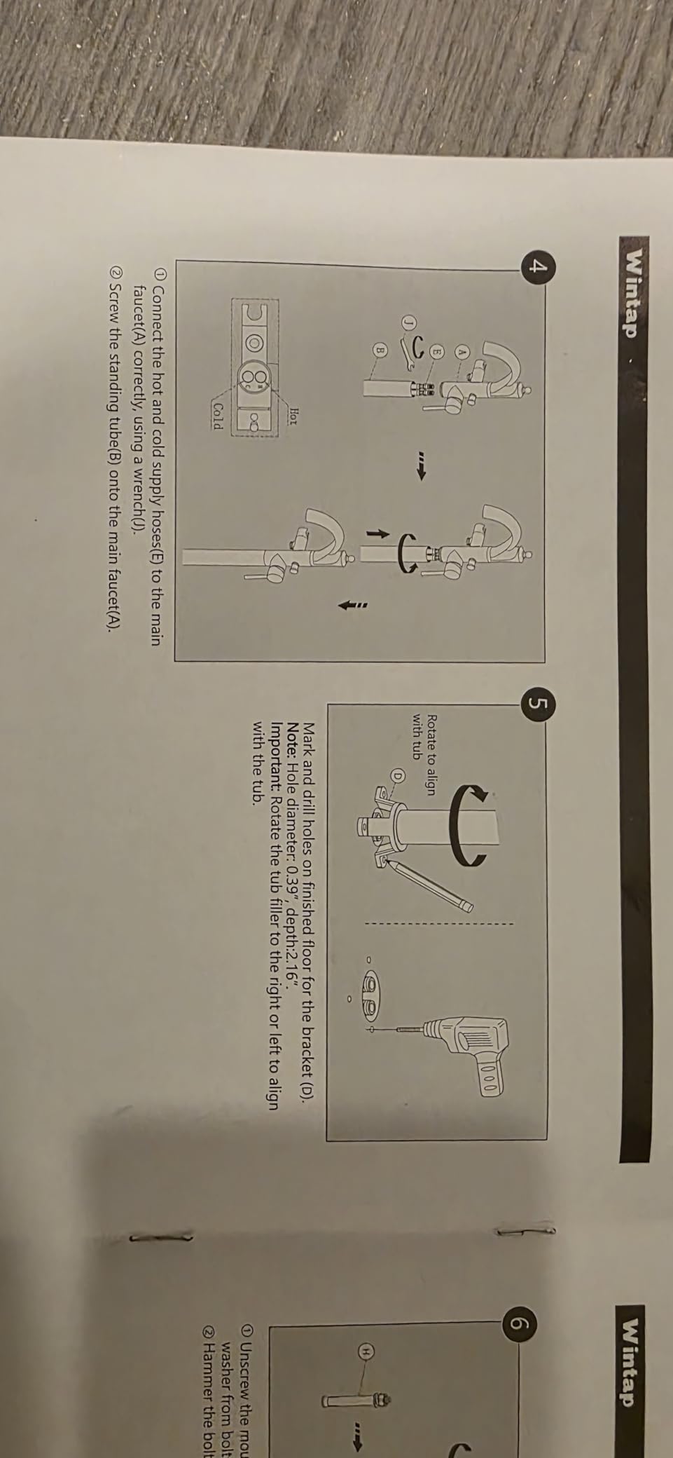Freestanding Tub Faucets, Classic Freestanding Bathtub Faucet with Retro Handheld Sprayer High Flow Max 7.04GPM Floor Mount Tub Filler Swivel Spout Bath Tub faucet Brushed Nickel (WT-9002BN) customer photo 1