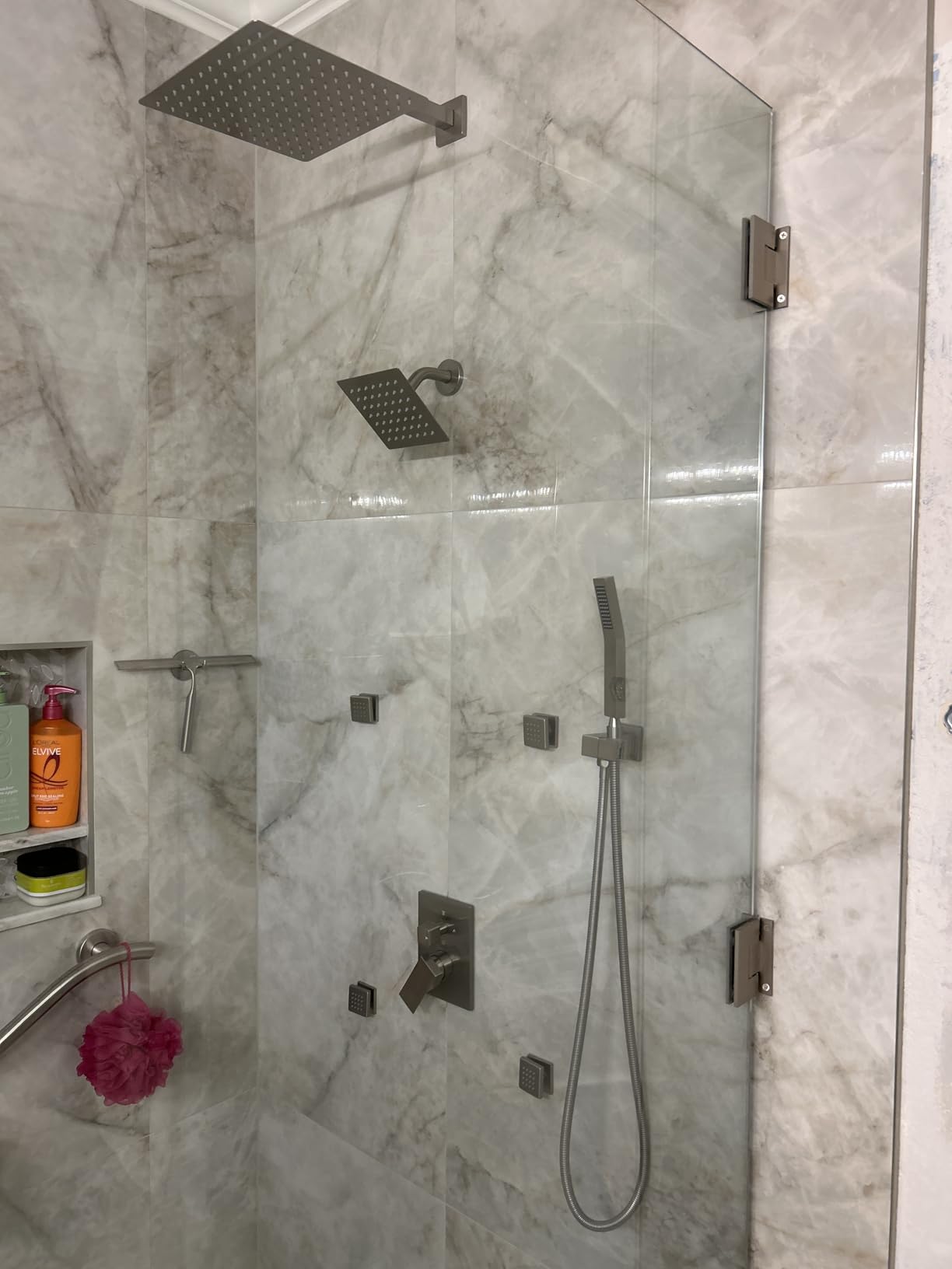 Shower Systems with 4 Body Spray Jets, STARBATH 4 Way 12+6