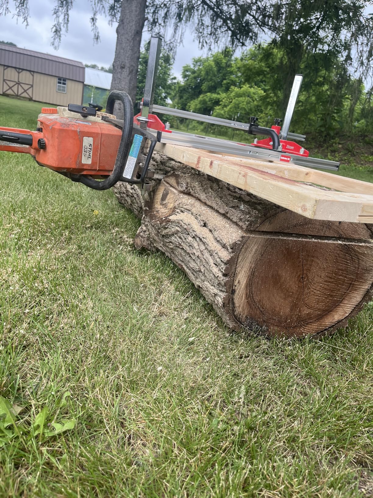 Zozen Chainsaw Mill with Lumber Guide Brackets, Portable Sawmill Kit - Can be Assembled into 3 sizes for Independent Use, Suitable for 14-36