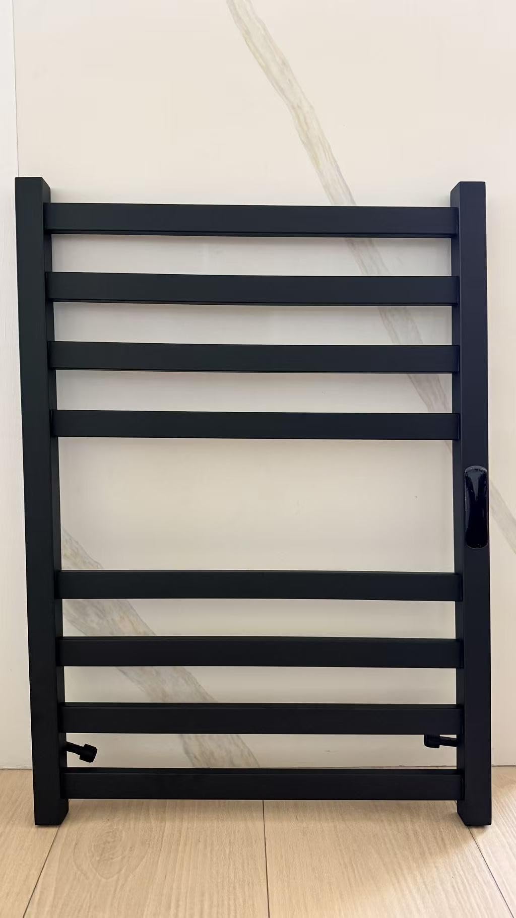 Towel Warmer Matte Black Heated Towel Rack for Bathroom Wall Mounted Electric Towel Dryer Rack with Temperature Control and 24 Timer Plug-in/Hardwired customer photo 1