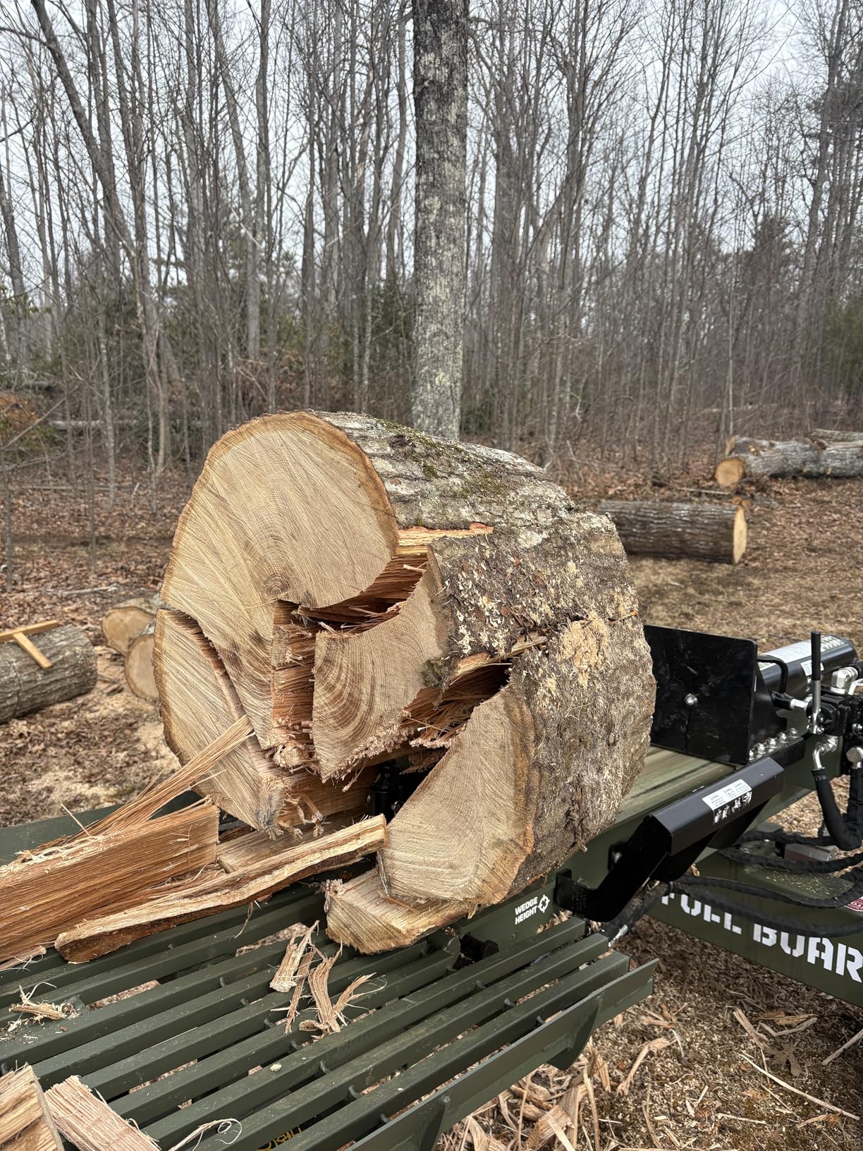 35 Ton 306cc Gas Log Splitter with 4-Way & 6-Way Wedges, Hydraulic Log Lift customer photo 2