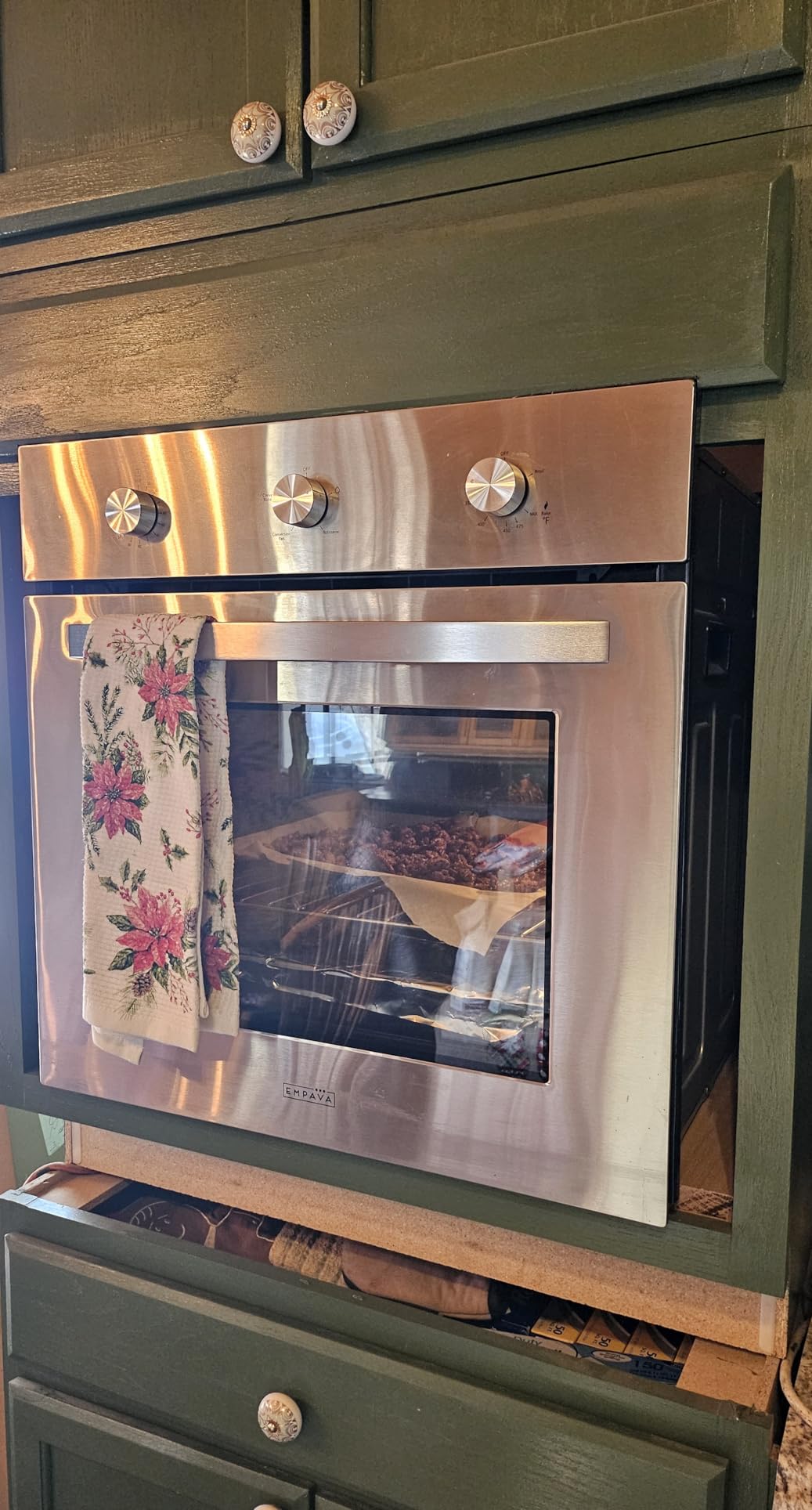 Empava 30 inch Electric Single Wall Oven with 10 Cooking Funcitons, Built-in Convection System with Screen Touch Control, Air Fry, Self-cleaning customer photo 1