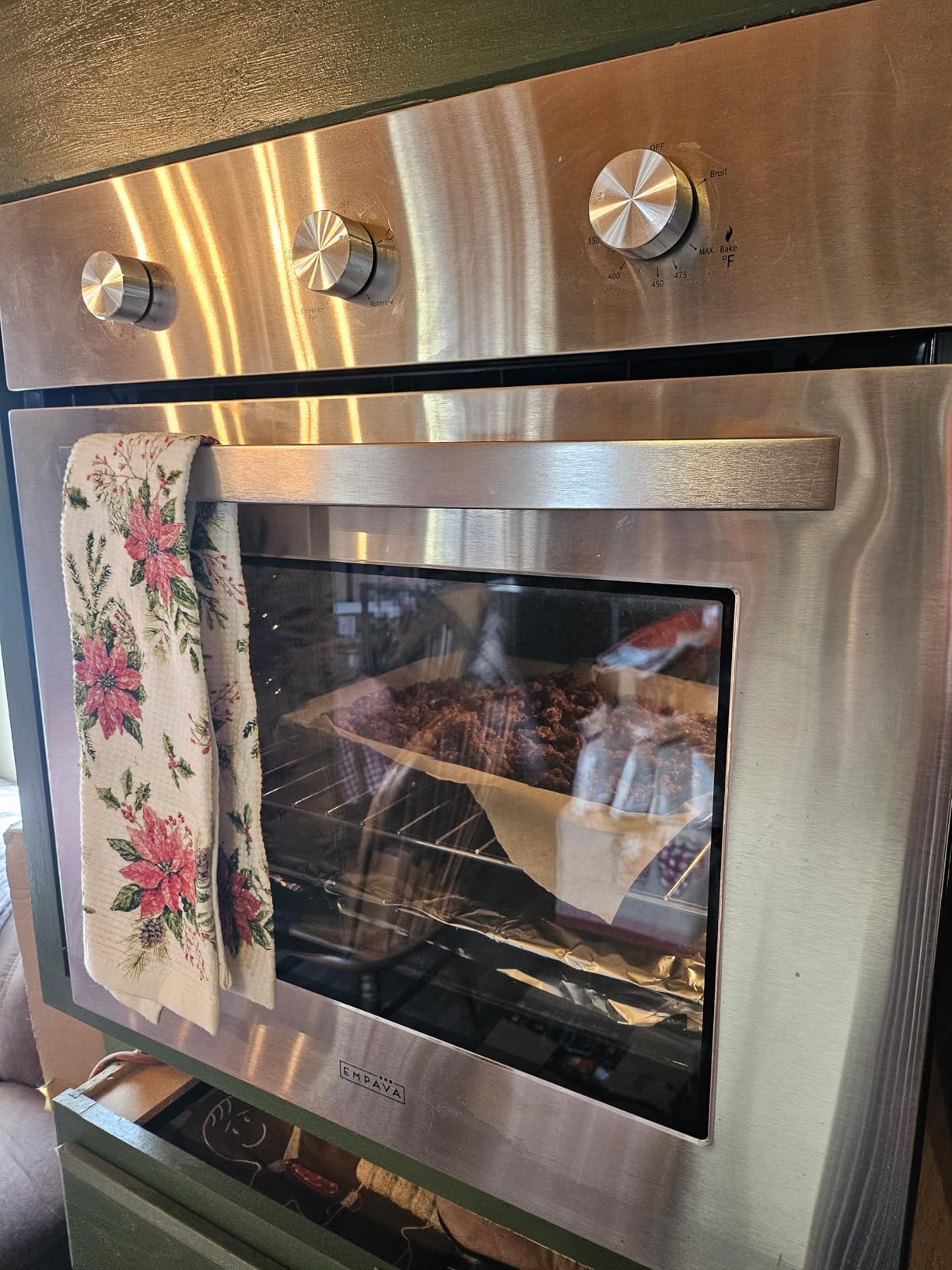 Empava 30 inch Electric Single Wall Oven with 10 Cooking Funcitons, Built-in Convection System with Screen Touch Control, Air Fry, Self-cleaning customer photo 2