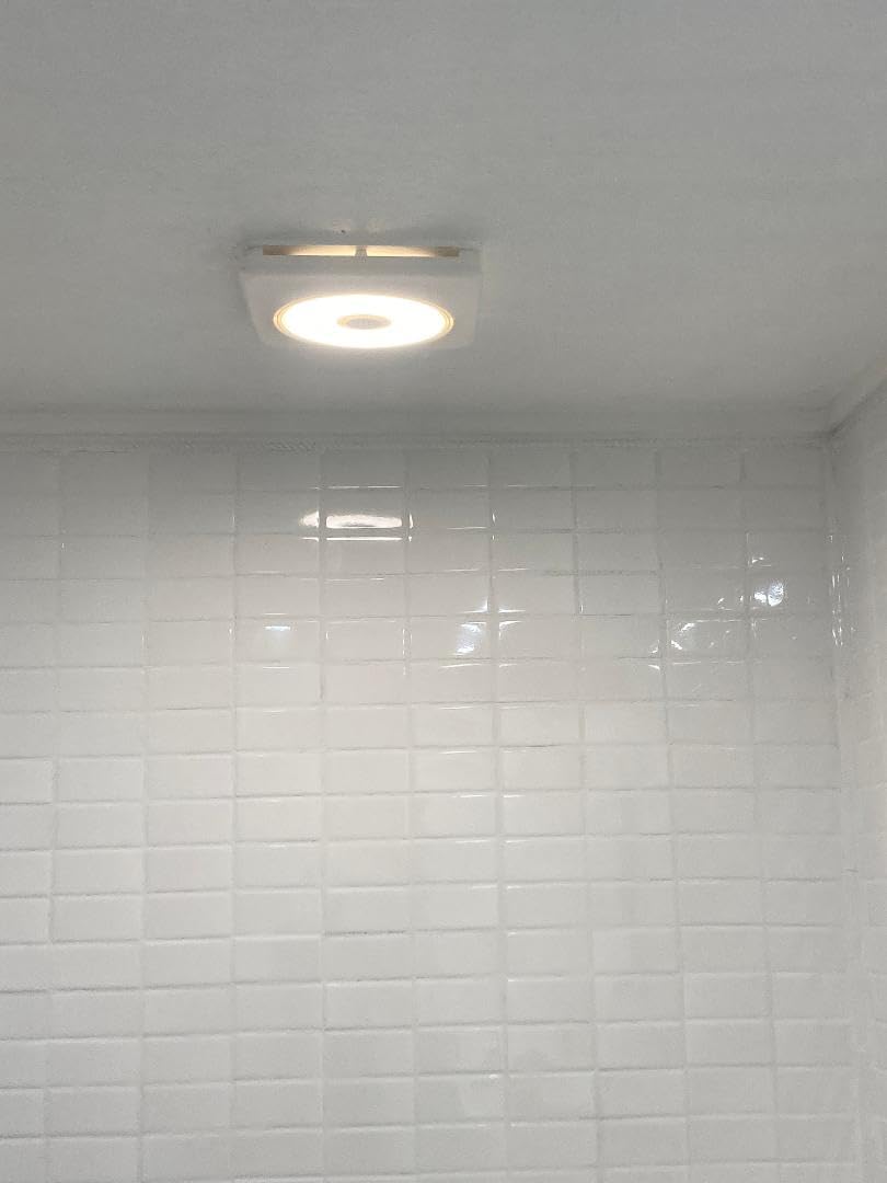 GROWNEER Bathroom Exhaust Fan with Bluetooth Speaker and Heater, Quiet Exhaust Ventilation Fan with Light & Remote 110/160 CFM 1.0 Sone, 9 RGB Modes, 1500lm 3-CCT & Nightlight customer photo 2