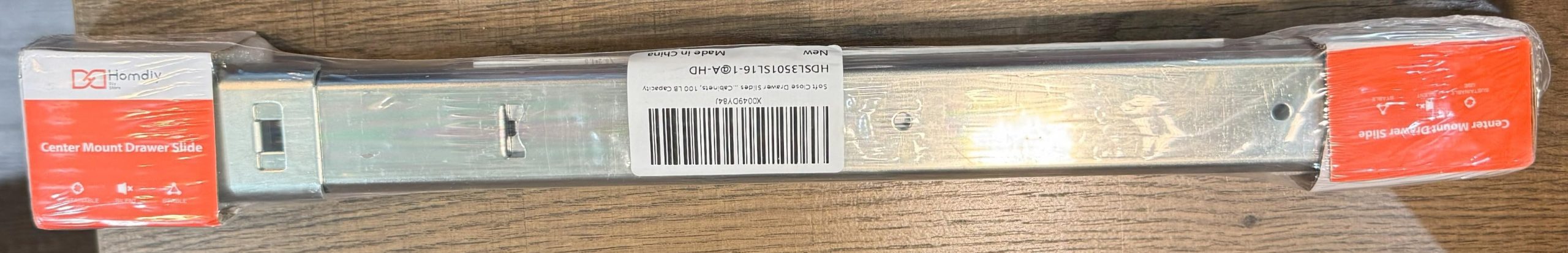 homdiy 5 Pack 14 Inch Heavy Duty Center Mount Drawer Slides for Cabinet and Dresser Bottom Mount Drawer Rails 3/4 Extension Glide Track customer photo 2