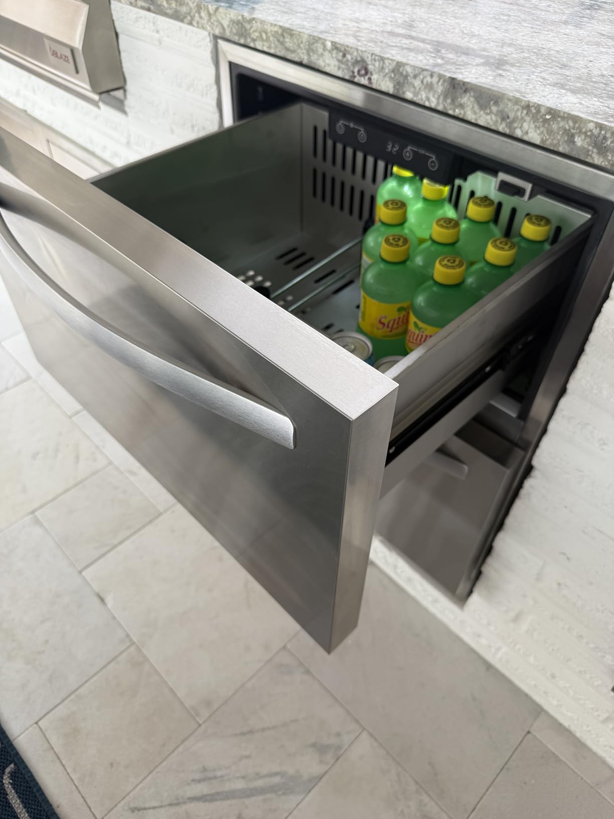 HCK 24 Inch Under Counter Double Drawer Fridge, Stainless Steel Outdoor Beverage Refrigerator for Patio, Built-in Beverage Fridge for Home & Commercial Use customer photo 2